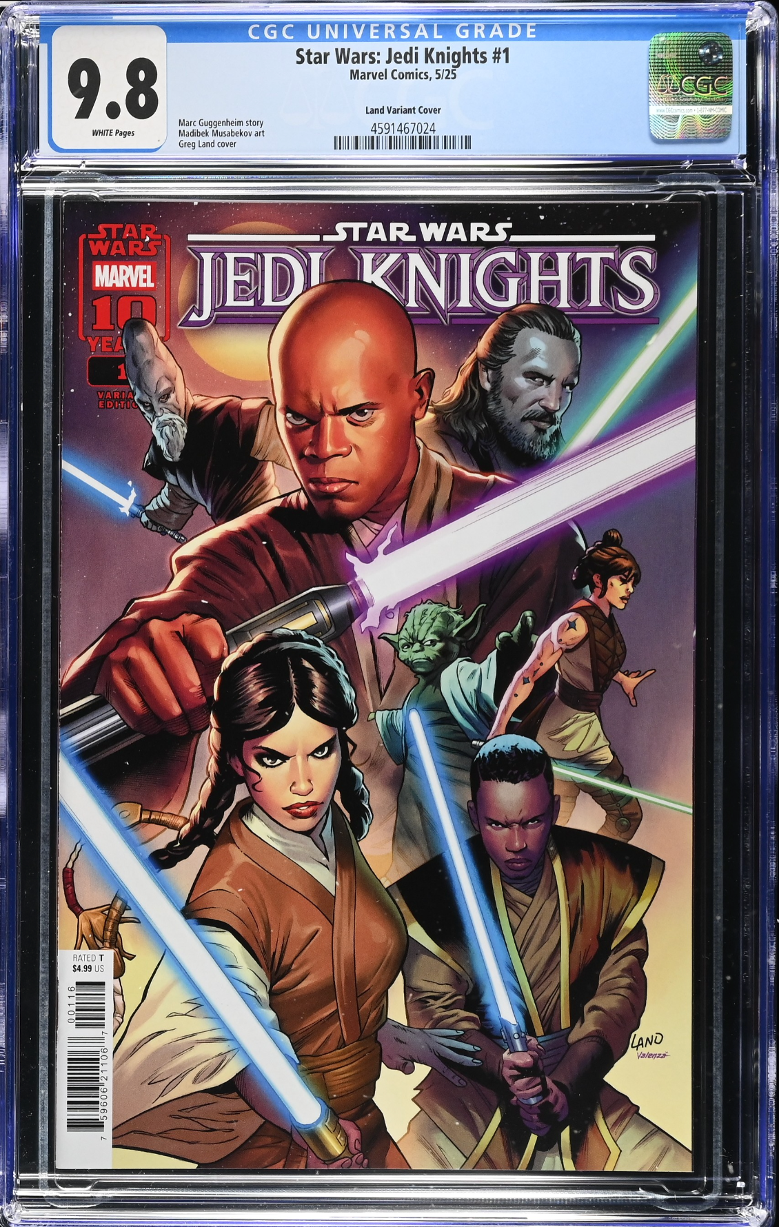 Star Wars: Jedi Knights #1 Land 1:25 Retailer Incentive Variant CGC 9.8