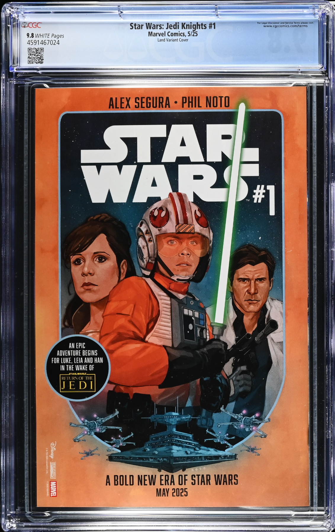 Star Wars: Jedi Knights #1 Land 1:25 Retailer Incentive Variant CGC 9.8
