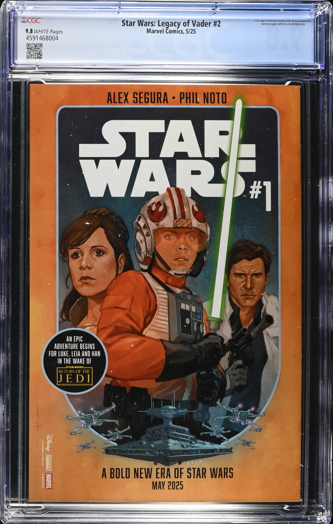 Star Wars: Legacy of Vader #2 CGC 9.8