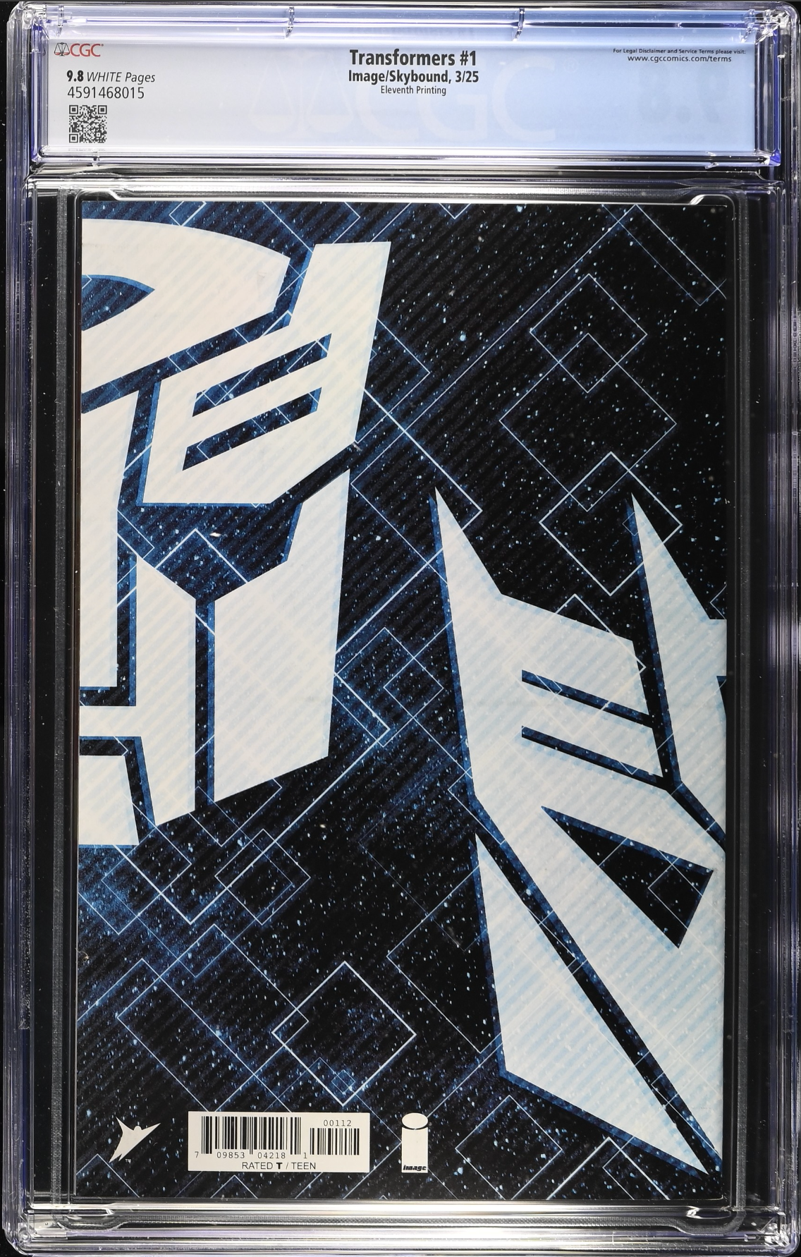 Transformers #1 Eleventh Printing CGC 9.8