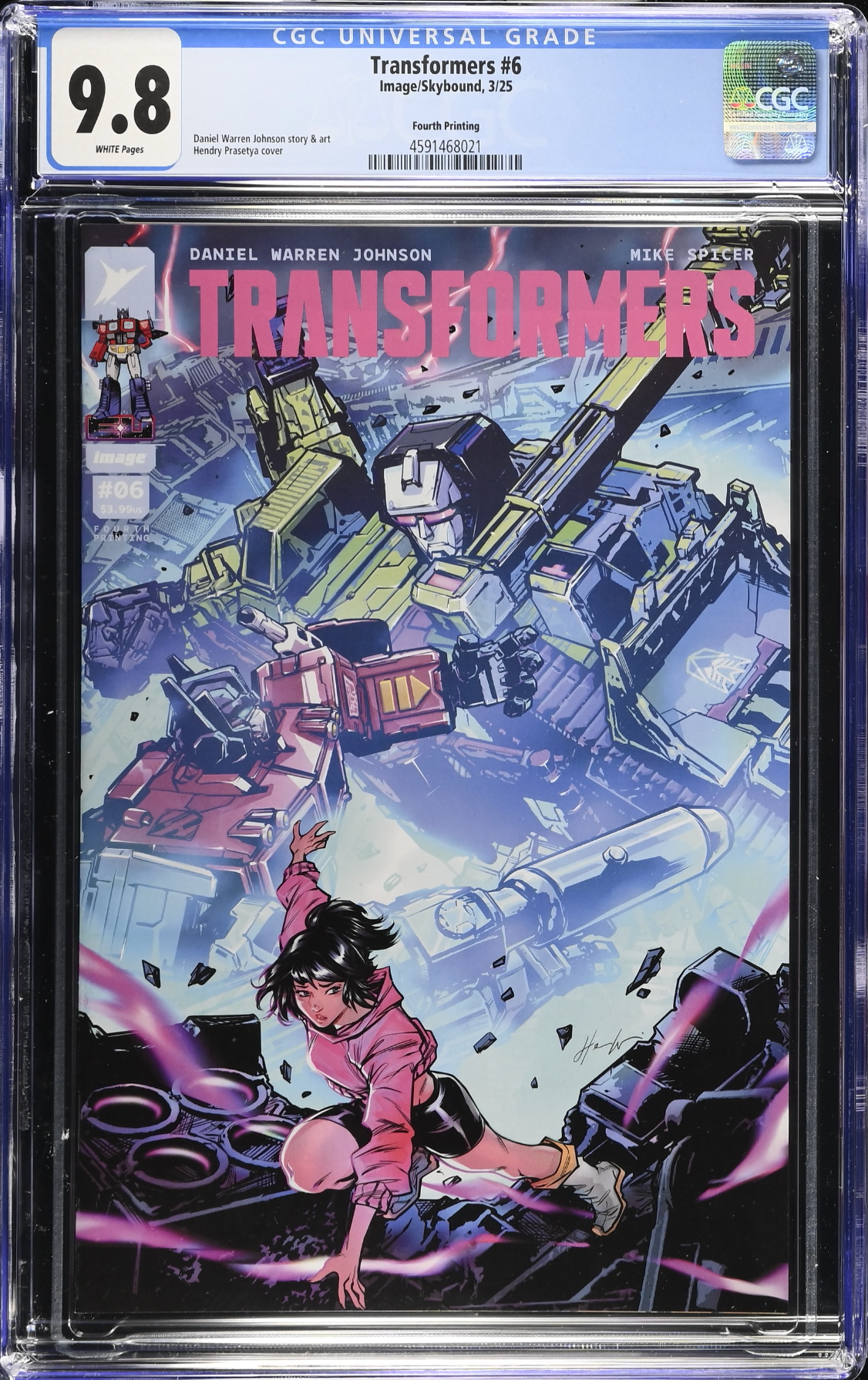 Transformers #6 Fourth Printing CGC 9.8