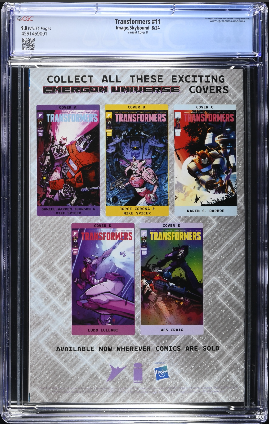Transformers #11 Corona Variant CGC 9.8