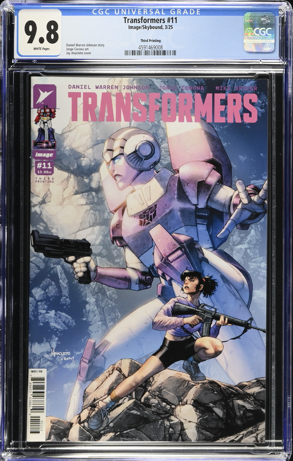 Transformers #11 Third Printing CGC 9.8