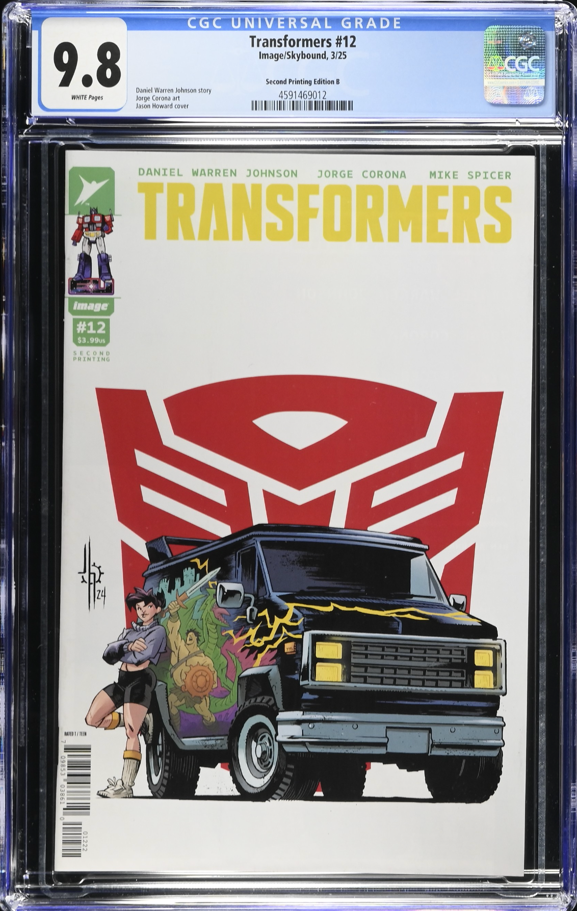 Transformers #12 Second Printing Howard B CGC 9.8
