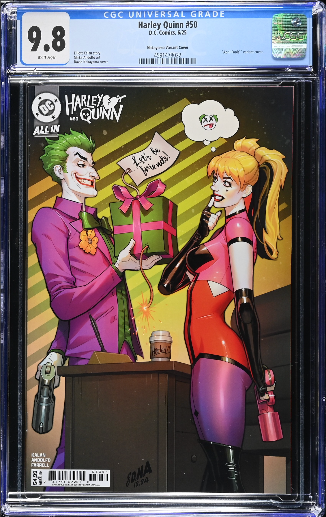 Harley Quinn #50 Nakayama Variant B CGC 9.8
