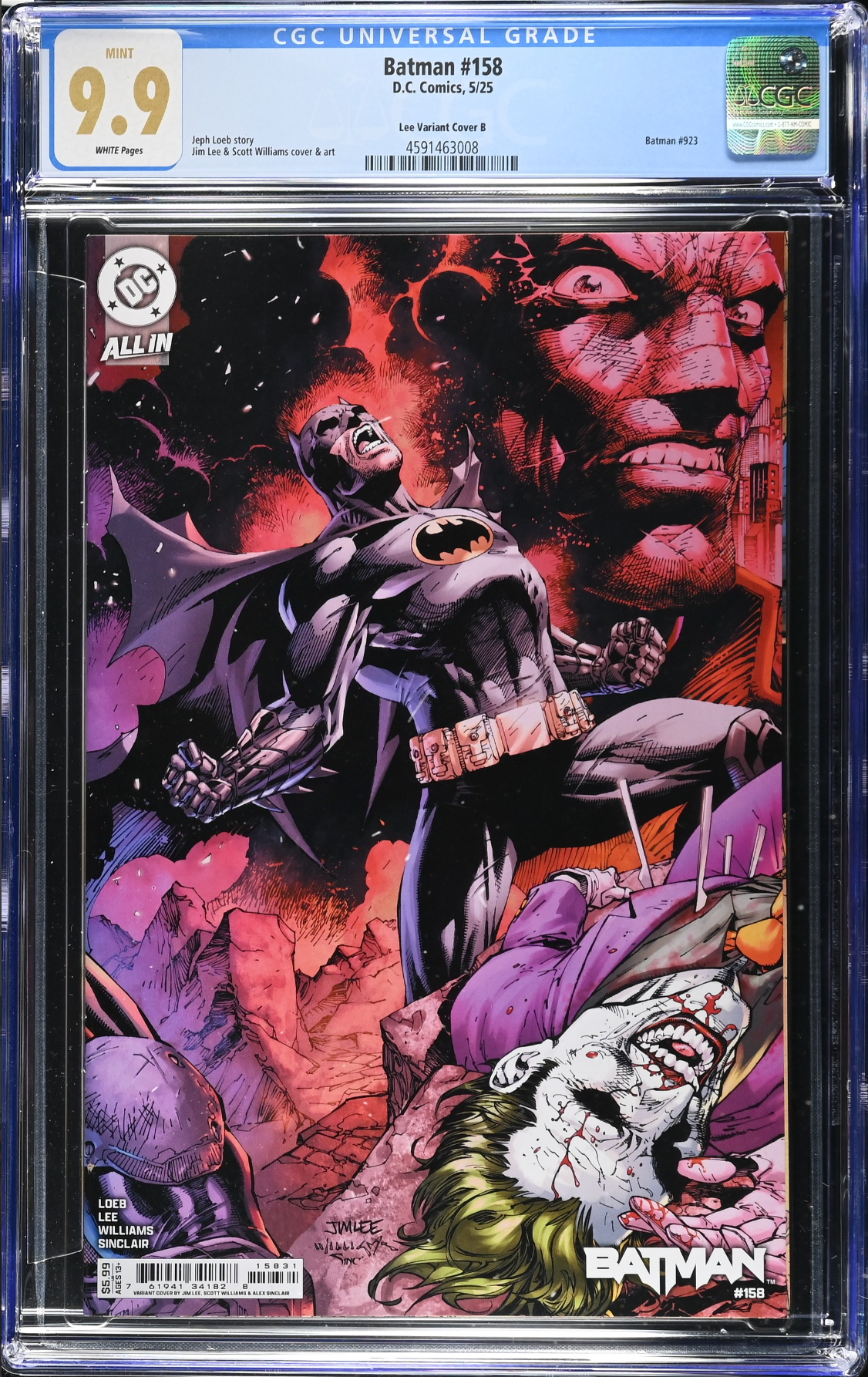 Batman #158 Lee Variant B CGC 9.9