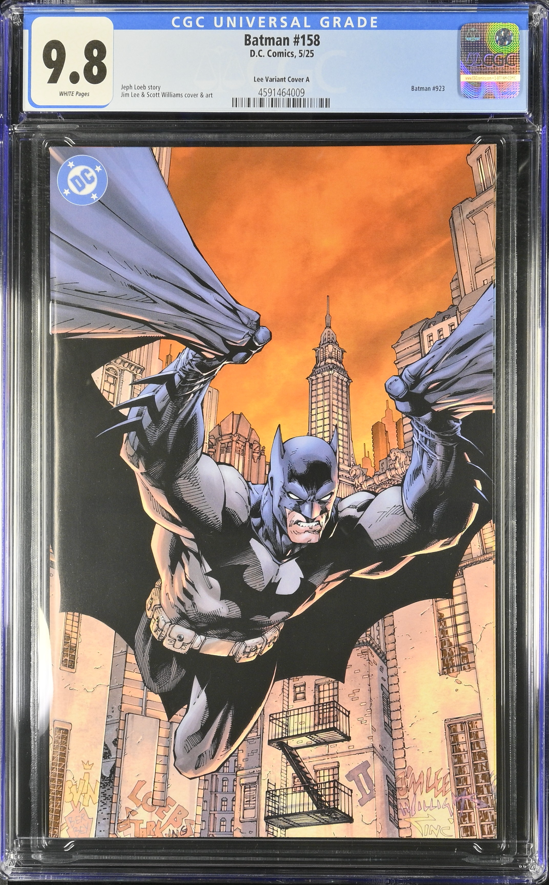 Batman #158 Lee 1:100 Virgin Retailer Incentive Variant CGC 9.8