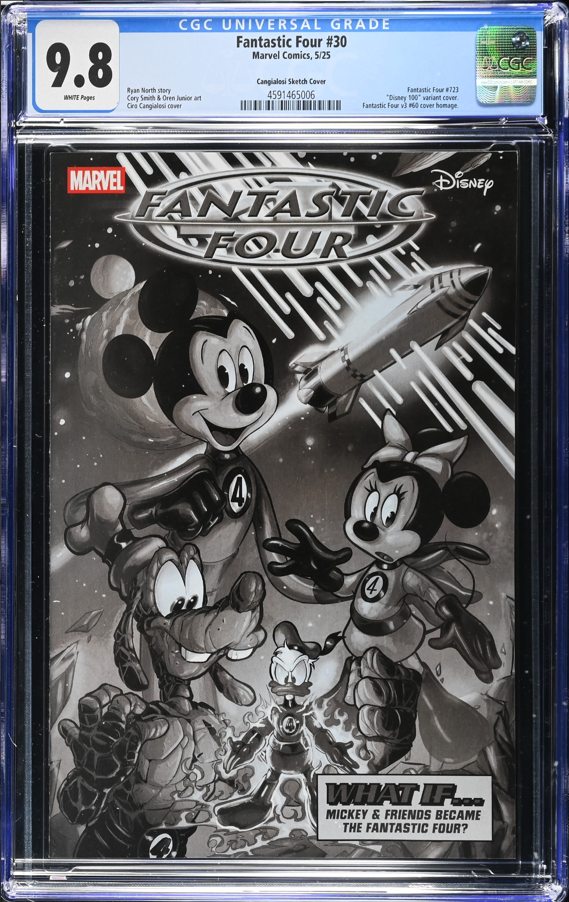Fantastic Four #30 Disney 1:100 Retailer Incentive Variant CGC 9.8