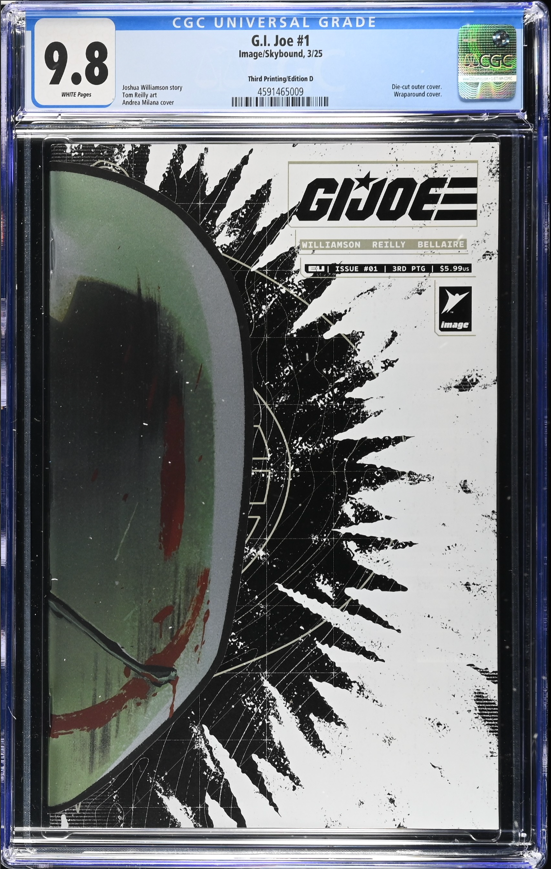 G.I. Joe #1 Third Printing - Cover D - CGC 9.8