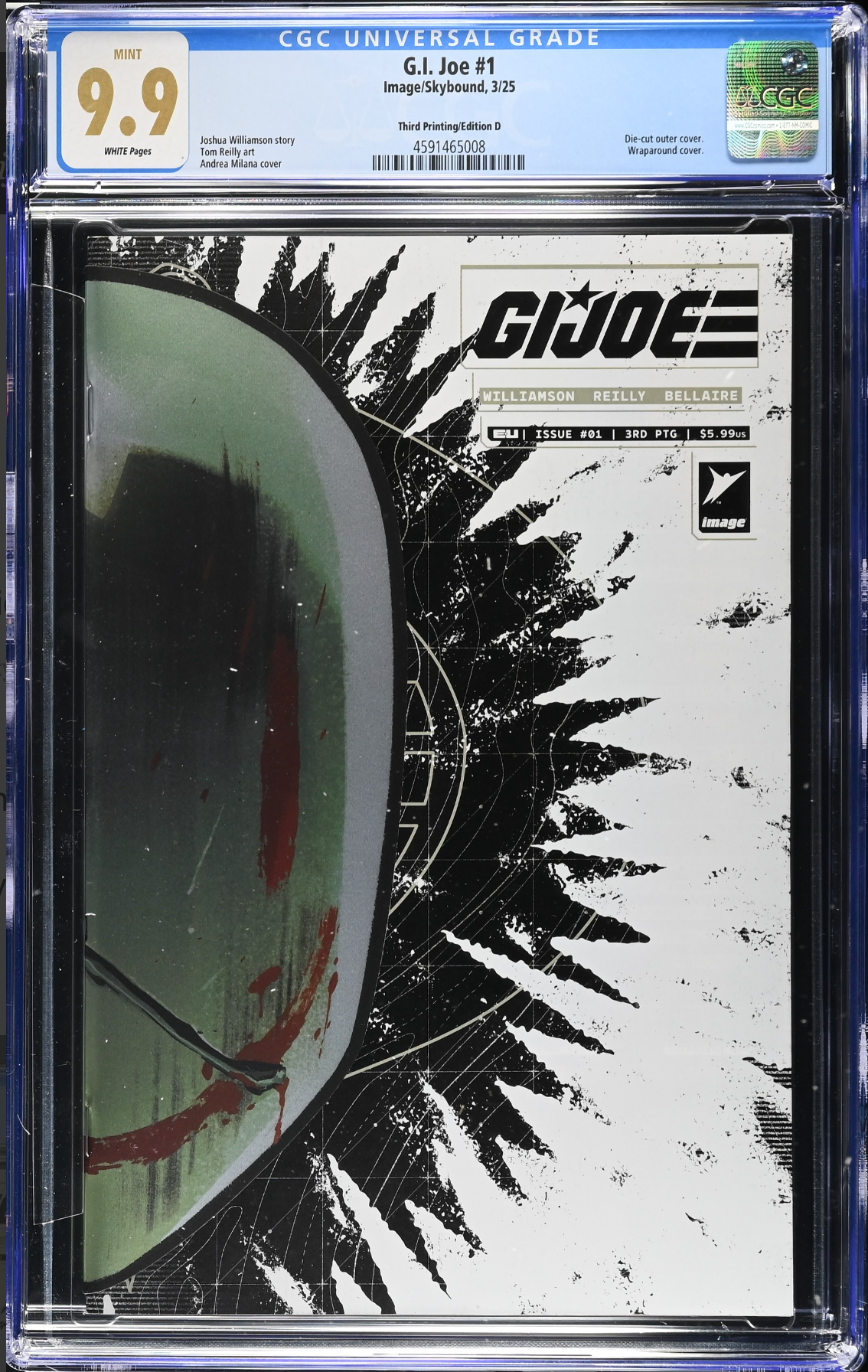 G.I. Joe #1 Third Printing - Cover D - CGC 9.9