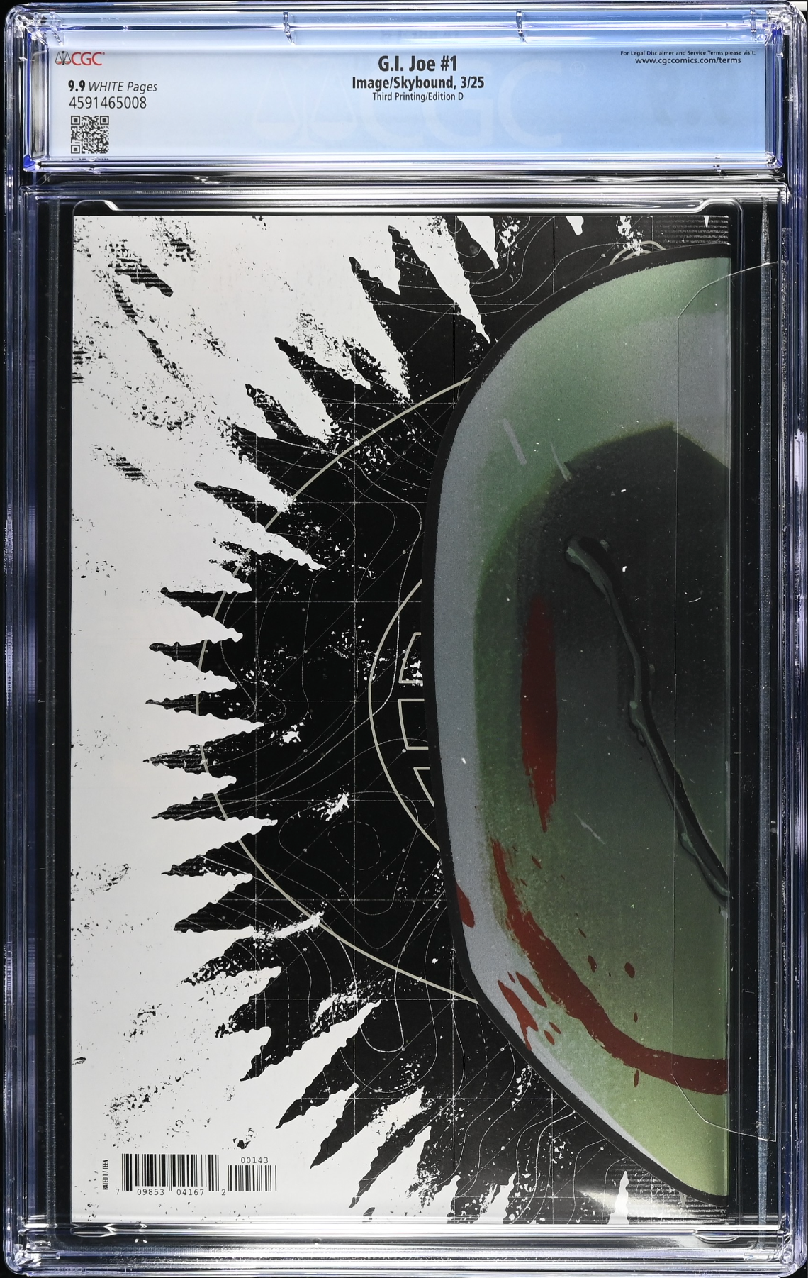 G.I. Joe #1 Third Printing - Cover D - CGC 9.9