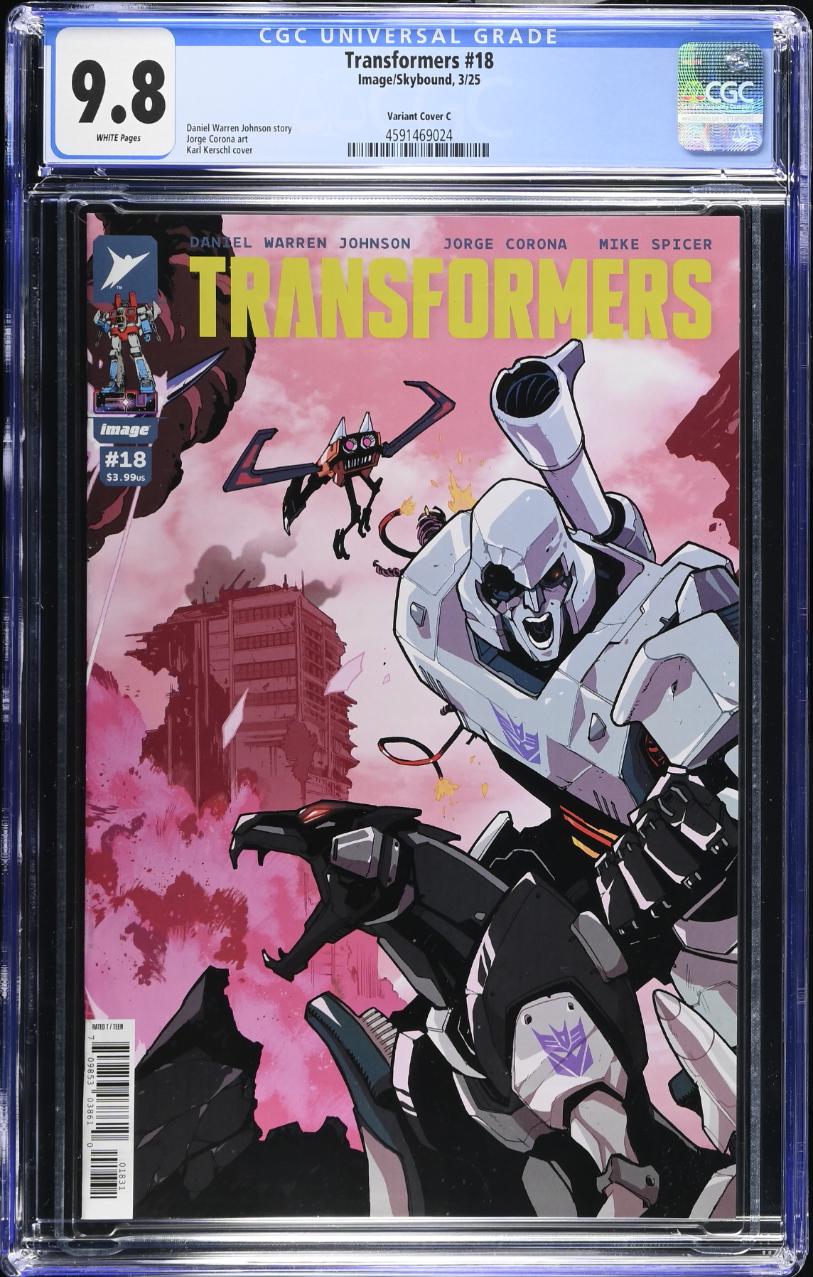 Transformers #18 Kerschl 1:10 Retailer Incentive Variant CGC 9.8
