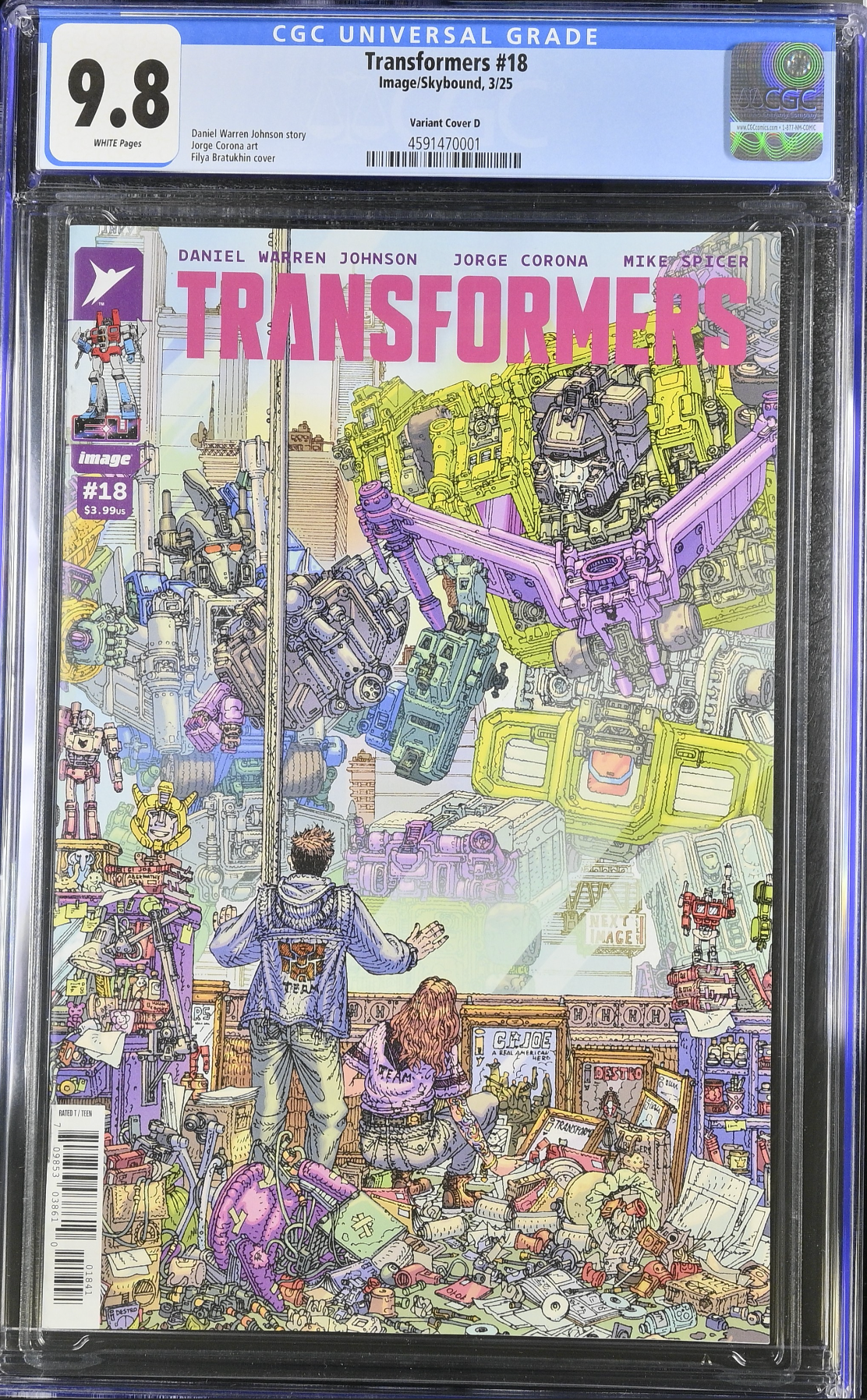 Transformers #18 Bratukin 1:25 Retailer Incentive Variant CGC 9.8