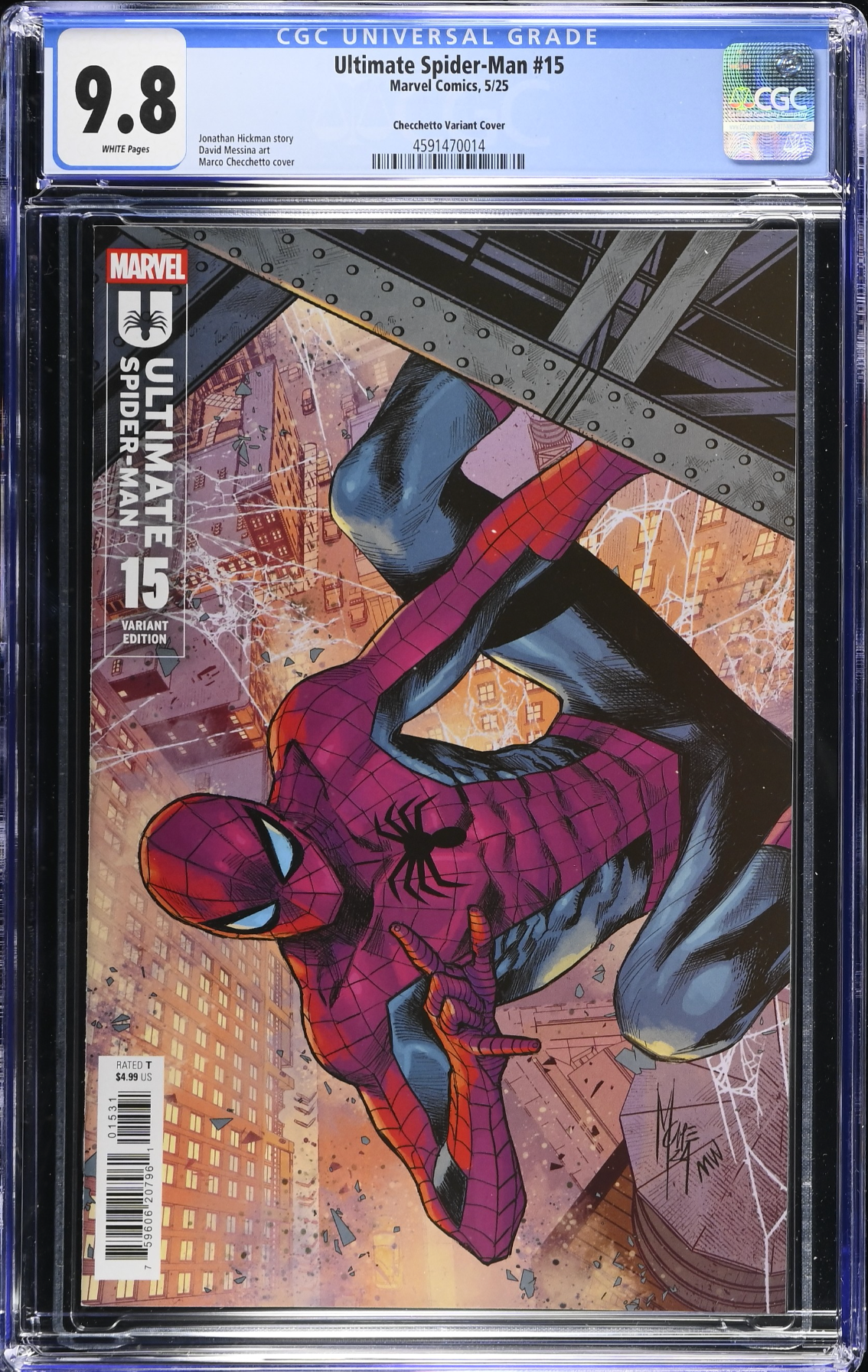 Ultimate Spider-Man #15 Checchetto Variant CGC 9.8