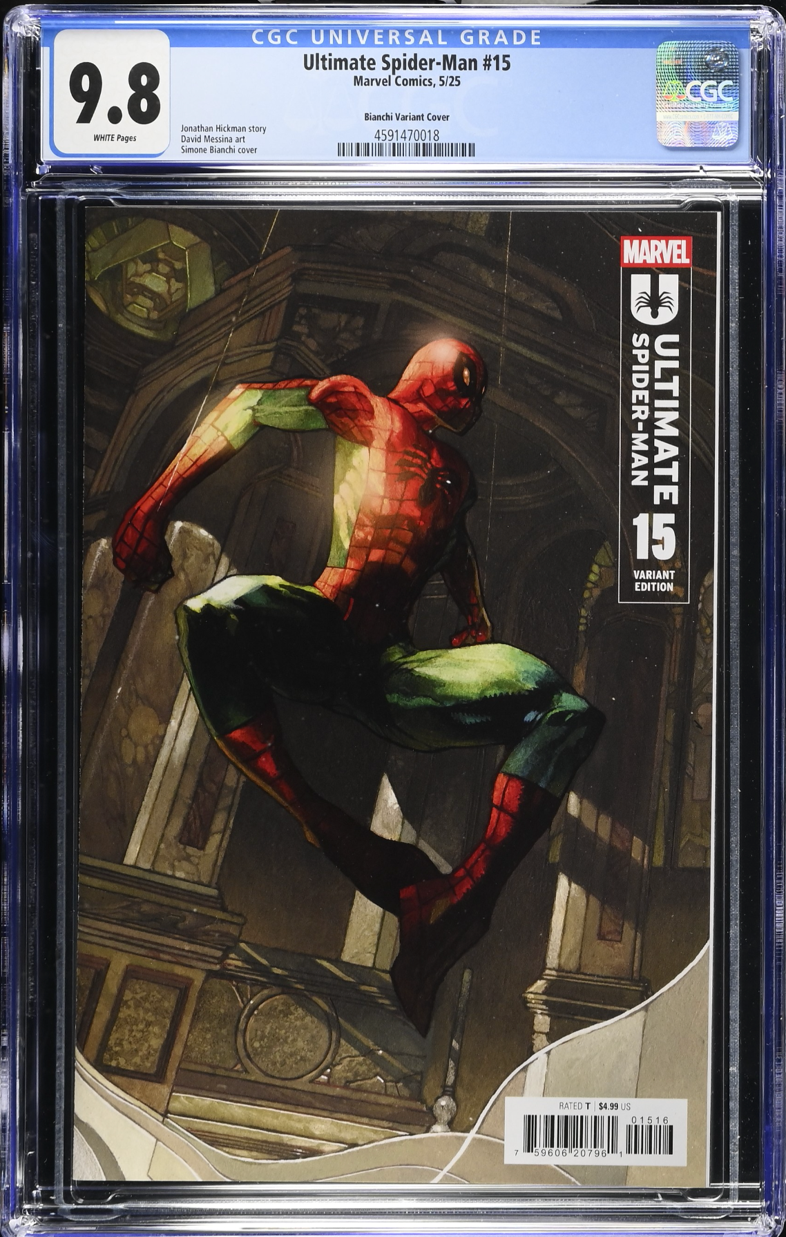 Ultimate Spider-Man #15 Bianchi 1:25 Retailer Incentive Variant CGC 9.8