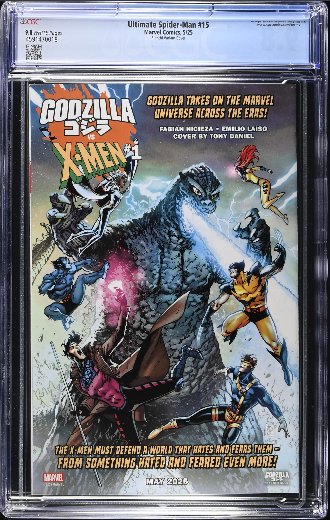 Ultimate Spider-Man #15 Bianchi 1:25 Retailer Incentive Variant CGC 9.8