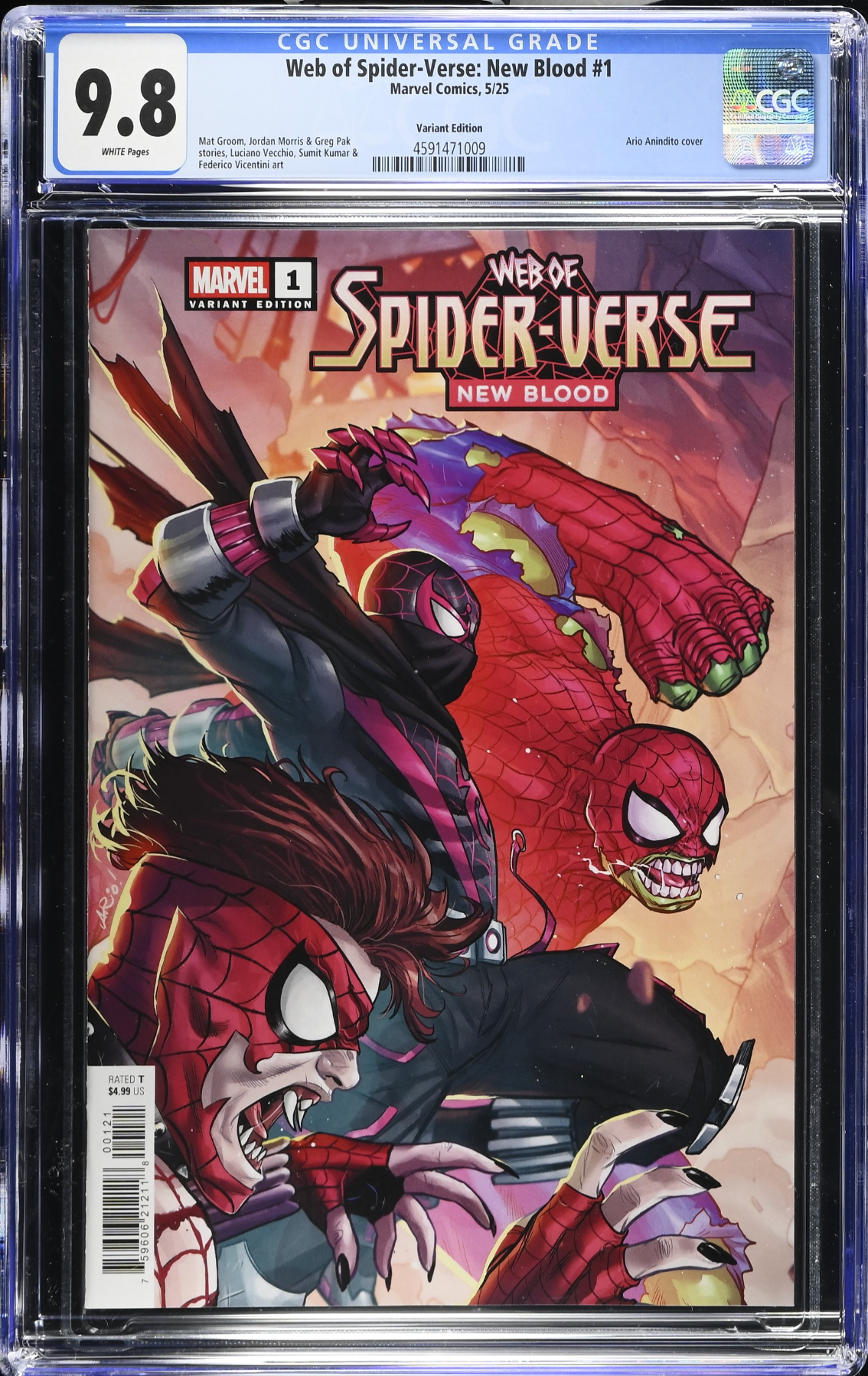 Web of Spider-Verse: New Blood #1 Anindito Variant CGC 9.8