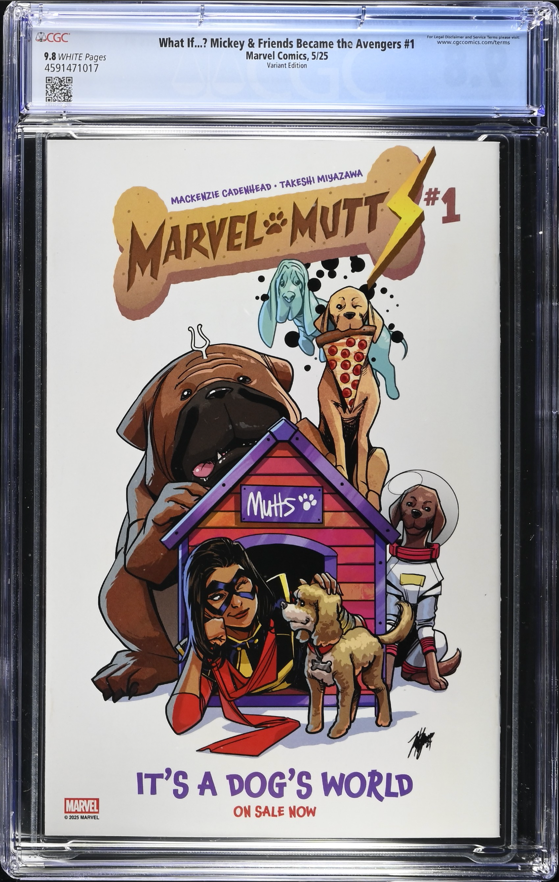 Marvel & Disney: What If...? Mickey & Friends Became the Avengers #1 Kubert Variant CGC 9.8