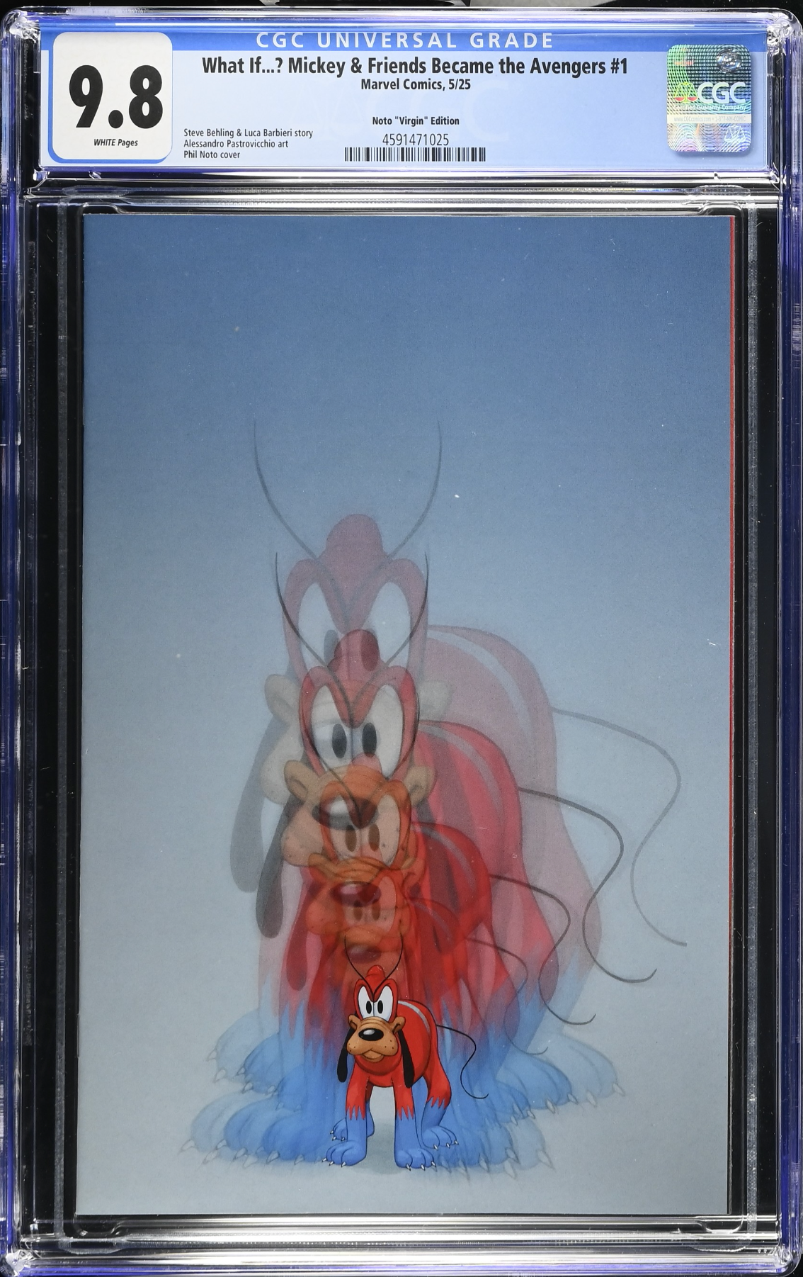 Marvel & Disney: What If...? Mickey & Friends Became the Avengers #1 Noto 1:50 Virgin Retailer Incentive Variant CGC 9.8