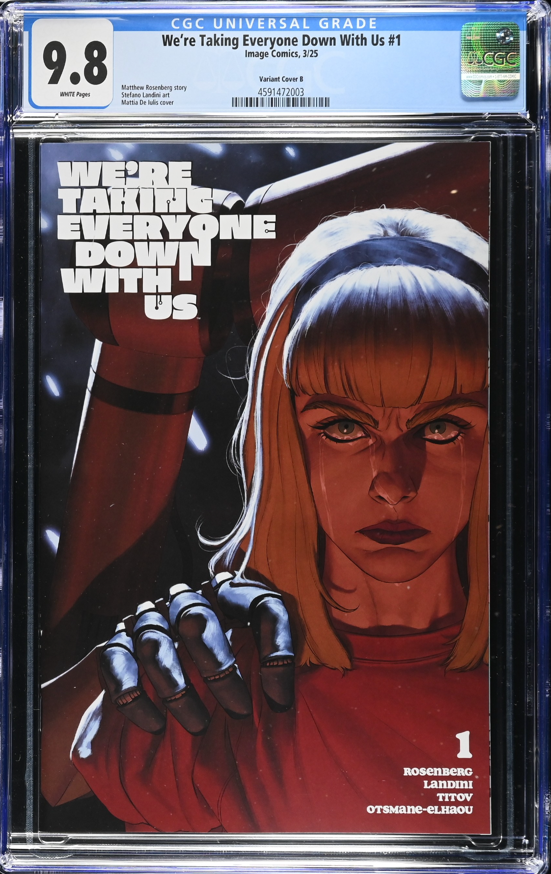 We're Taking Everyone Down With Us #1 De Iluis Variant CGC 9.8