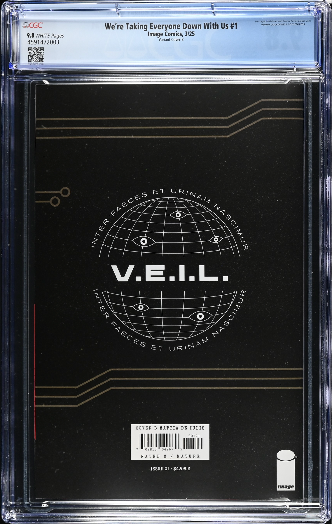 We're Taking Everyone Down With Us #1 De Iluis Variant CGC 9.8