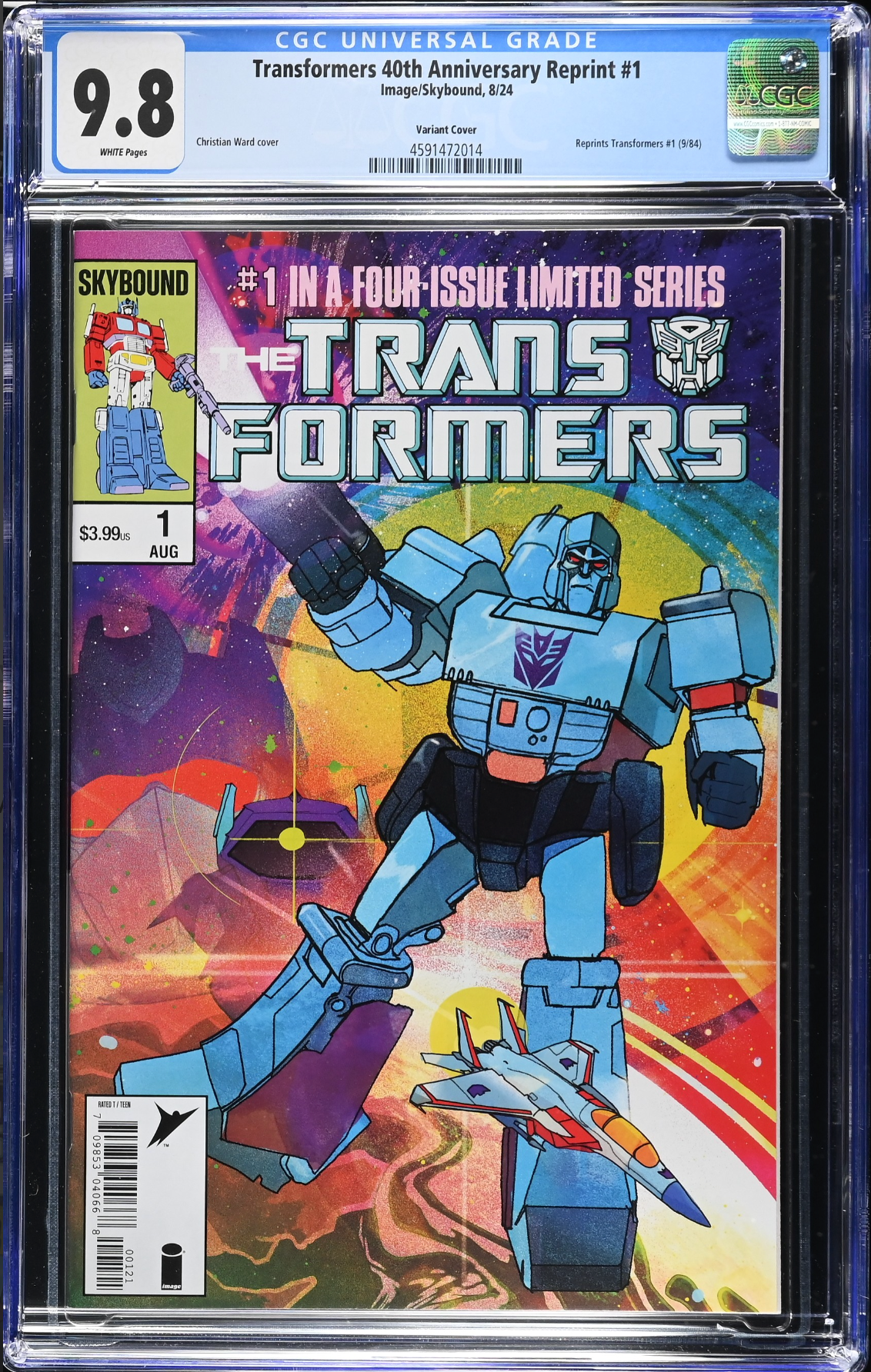 Transformers #1 40th Anniversary Edition Ward Variant CGC 9.8