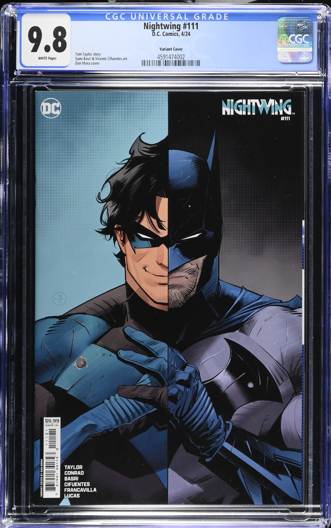 Nightwing #111 Mora Variant CGC 9.8