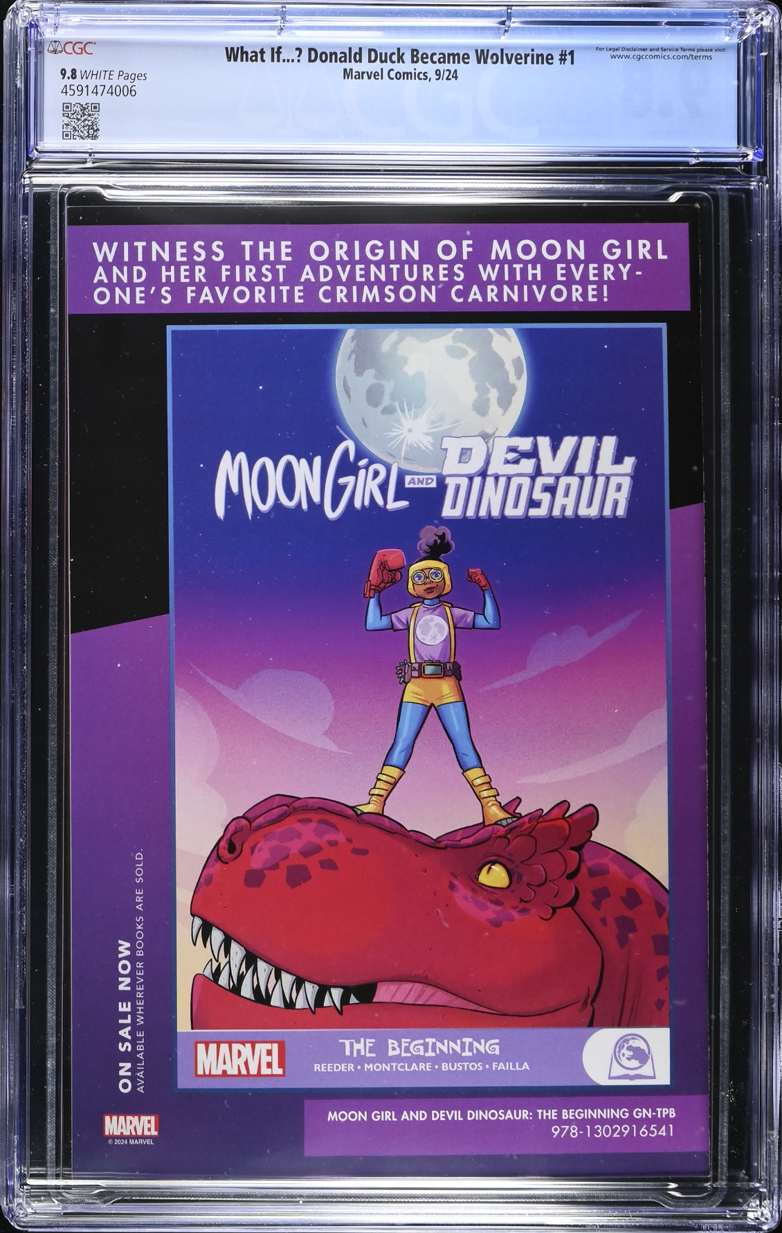 Marvel & Disney: What If...? Donald Duck Became Wolverine #1 CGC 9.8