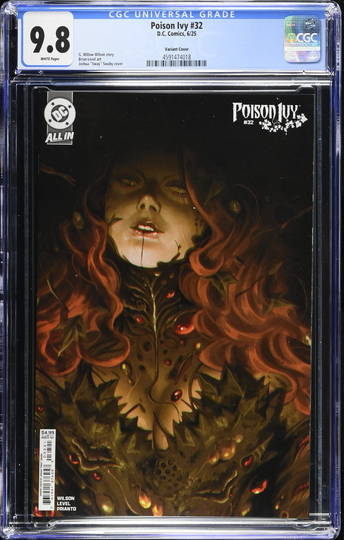 Poison Ivy #32 Malavia Variant CGC 9.8