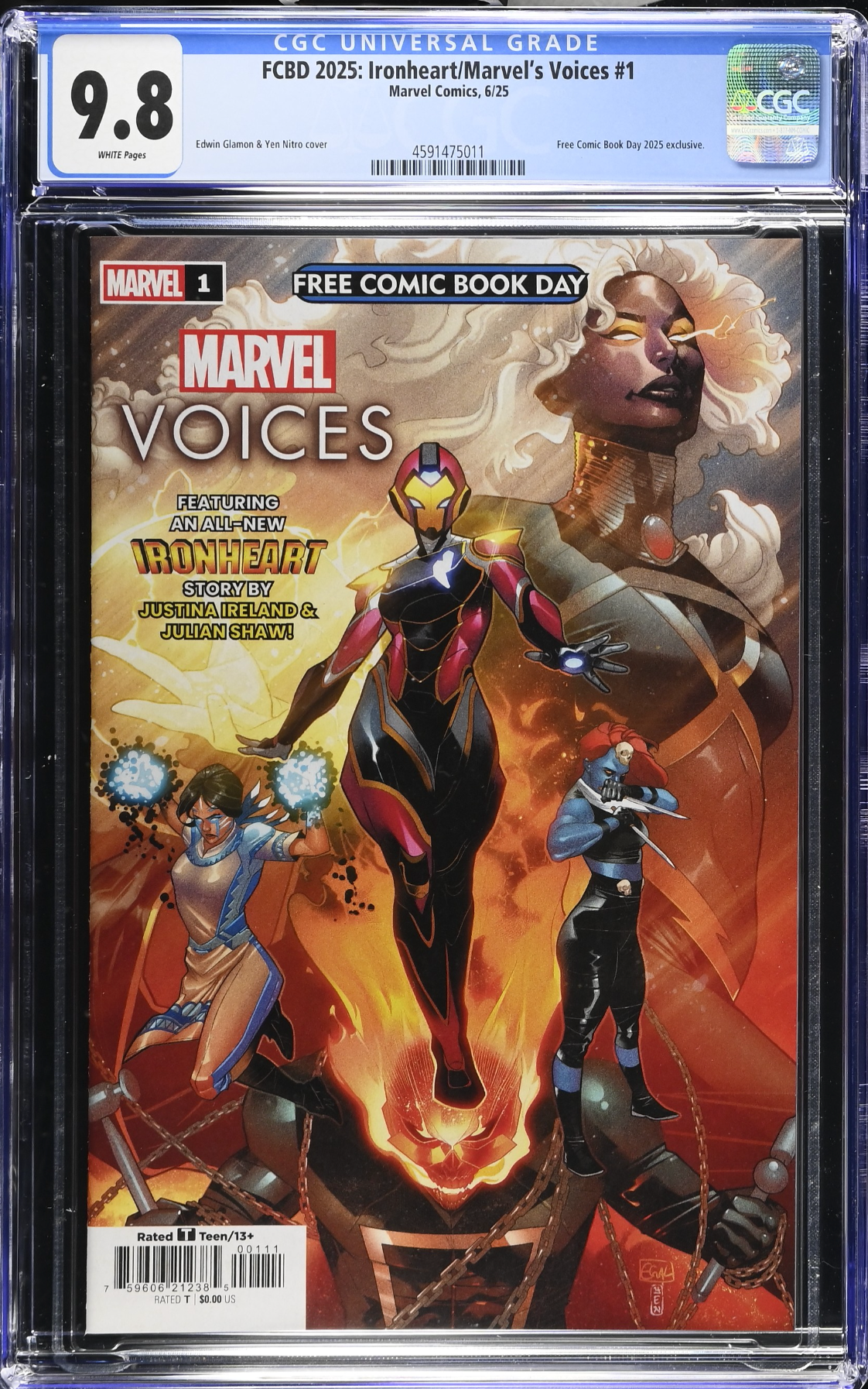 Free Comic Book Day 2025: Ironheart/Marvel's Voices #1 CGC 9.8