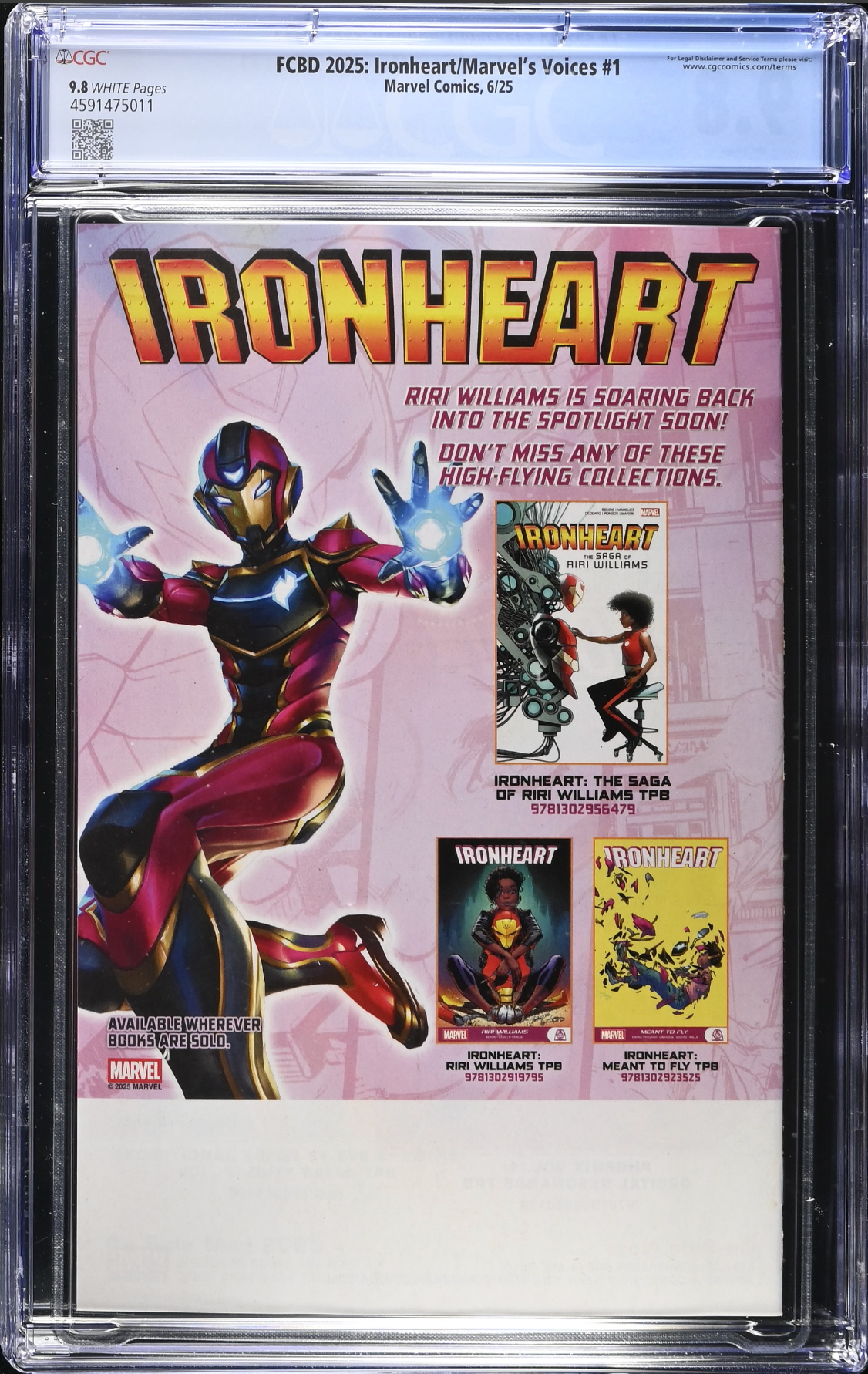 Free Comic Book Day 2025: Ironheart/Marvel's Voices #1 CGC 9.8