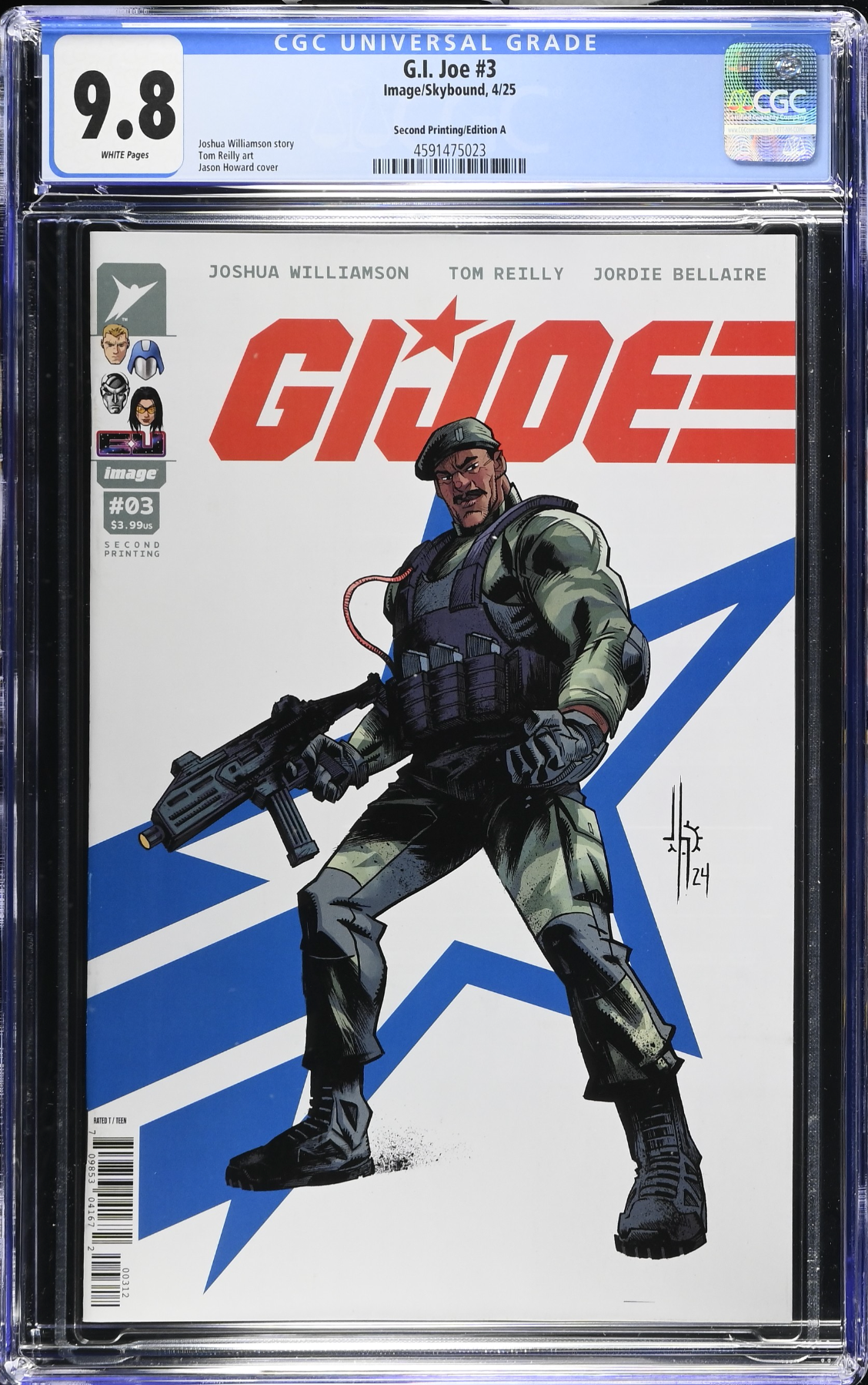 G.I. Joe #3 Second Printing - Cover A - CGC 9.8
