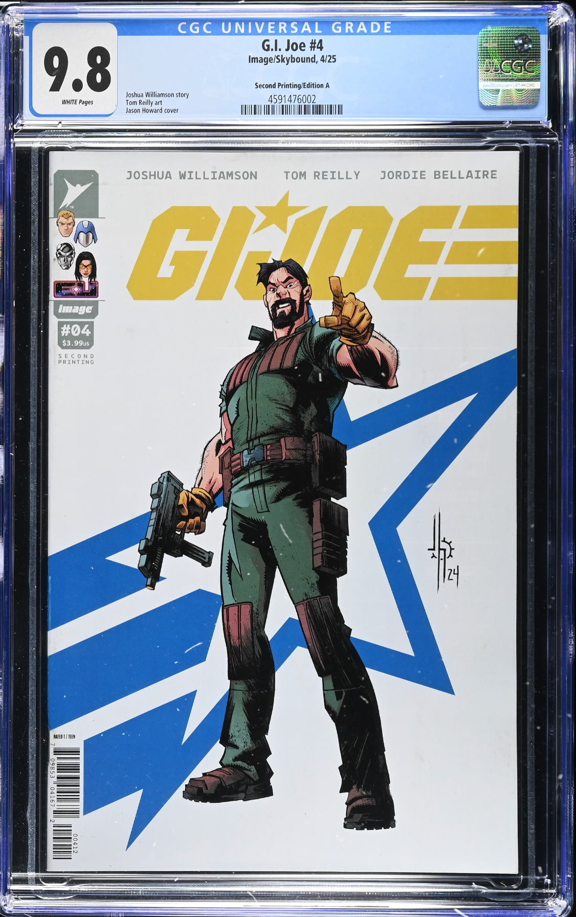 G.I. Joe #4 Second Printing - Cover A - CGC 9.8