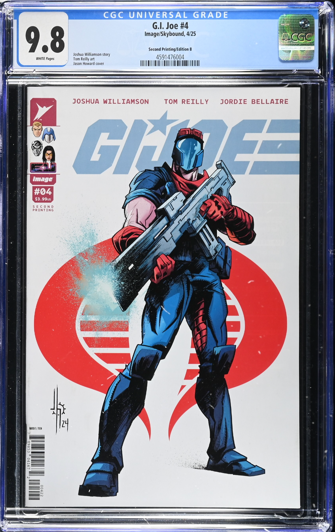 G.I. Joe #4 Second Printing - Cover B - CGC 9.8