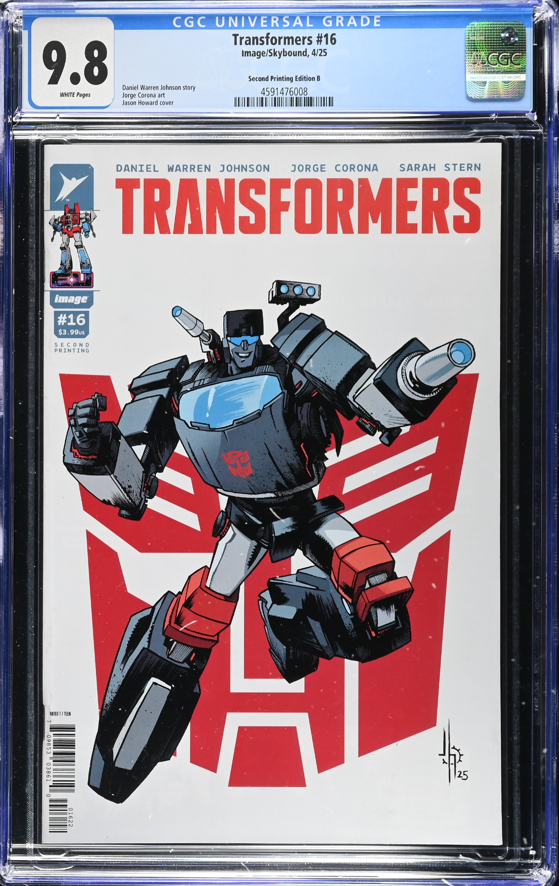 Transformers #16 Second Printing Howard B CGC 9.8