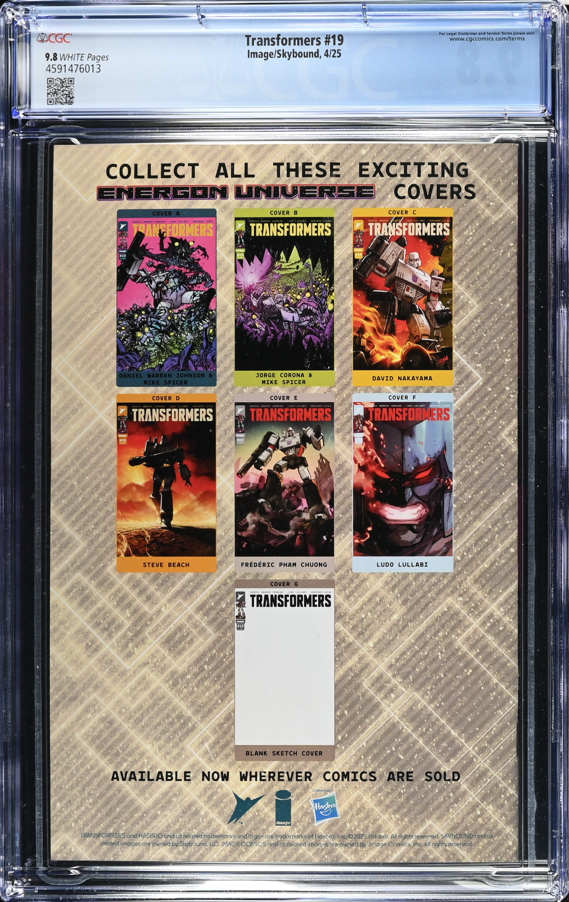 Transformers #19 CGC 9.8