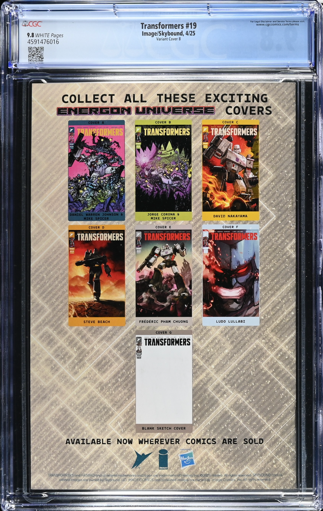 Transformers #19 Corona Variant CGC 9.8