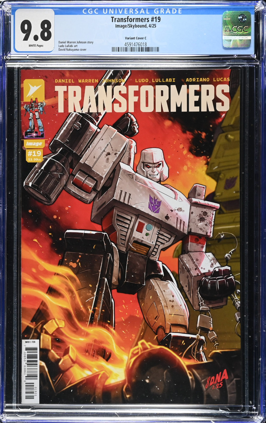 Transformers #19 Nakayama 1:10 Retailer Incentive Variant CGC 9.8