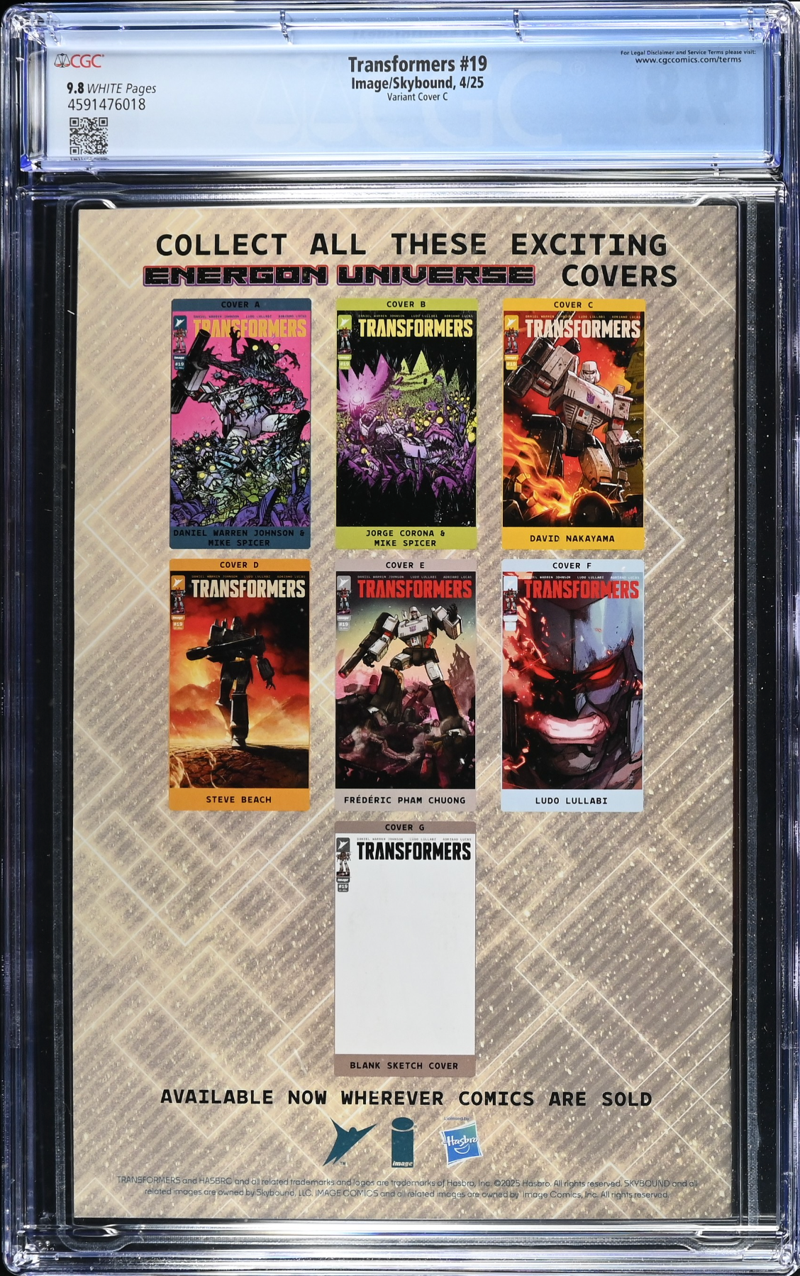 Transformers #19 Nakayama 1:10 Retailer Incentive Variant CGC 9.8