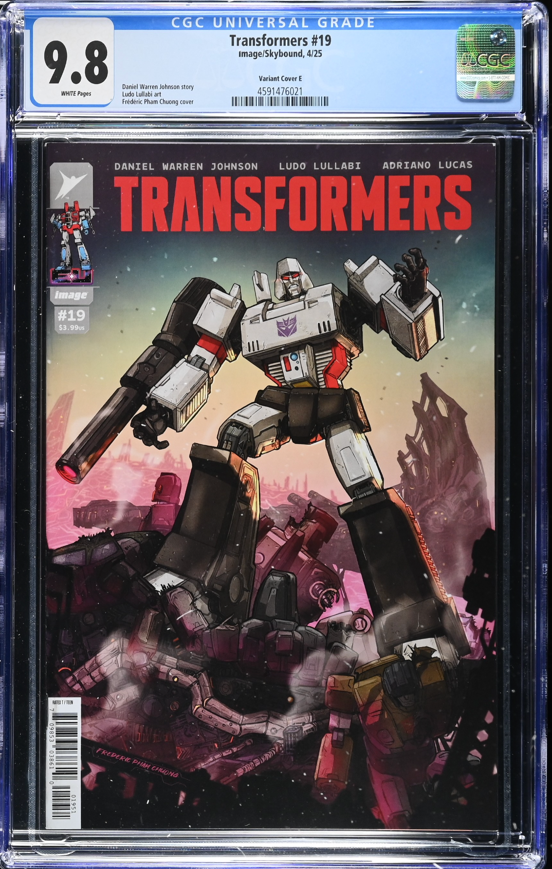 Transformers #19 Pham 1:50 Retailer Incentive Variant CGC 9.8