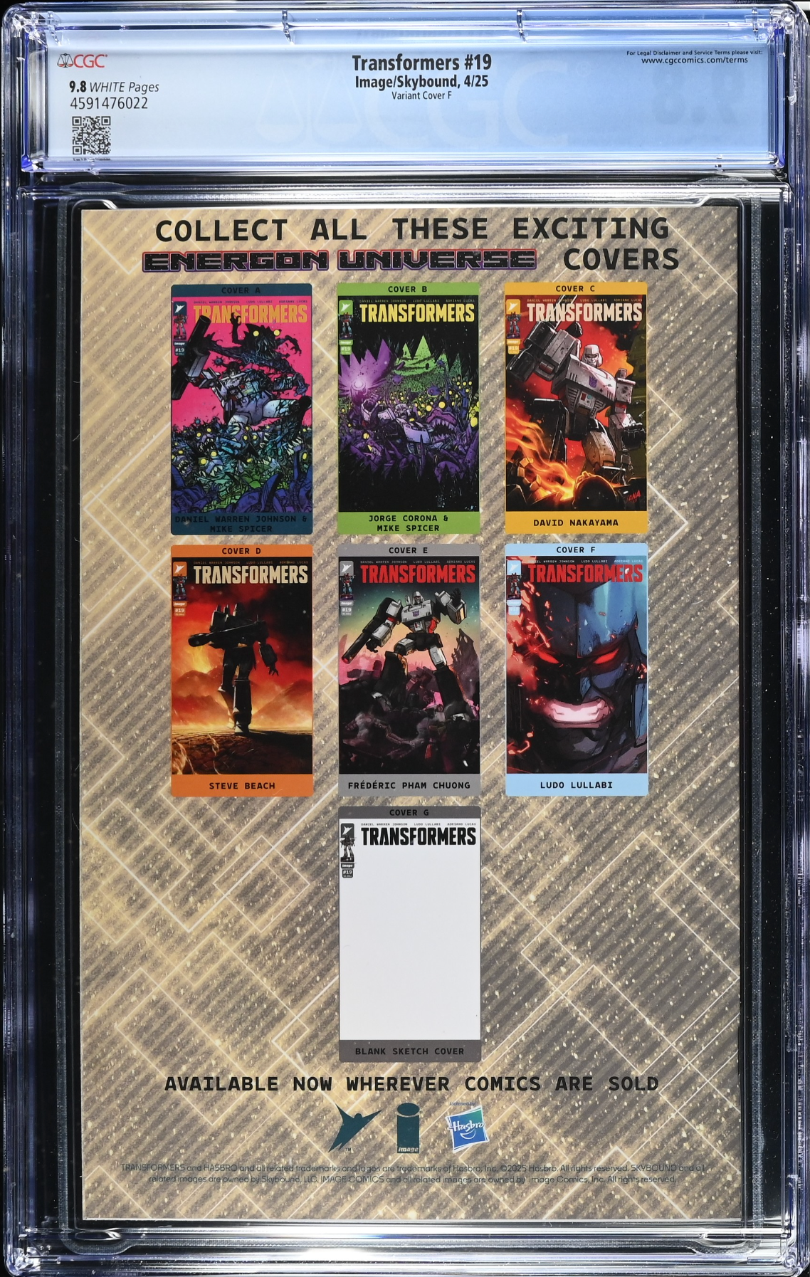 Transformers #19 Lullabi 1:100 Foil Retailer Incentive Variant CGC 9.8
