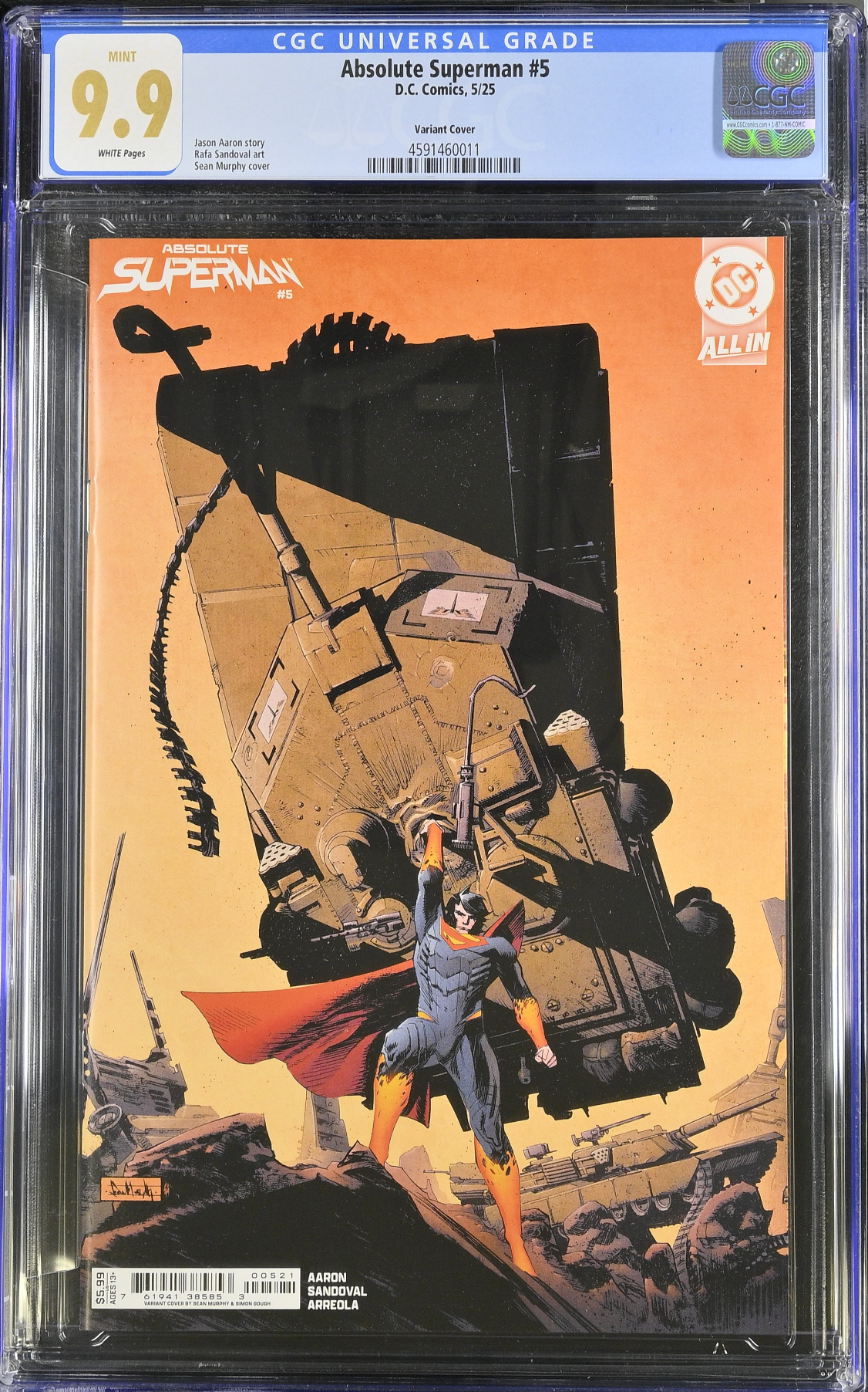 Absolute Superman #5 Murphy Variant CGC 9.9