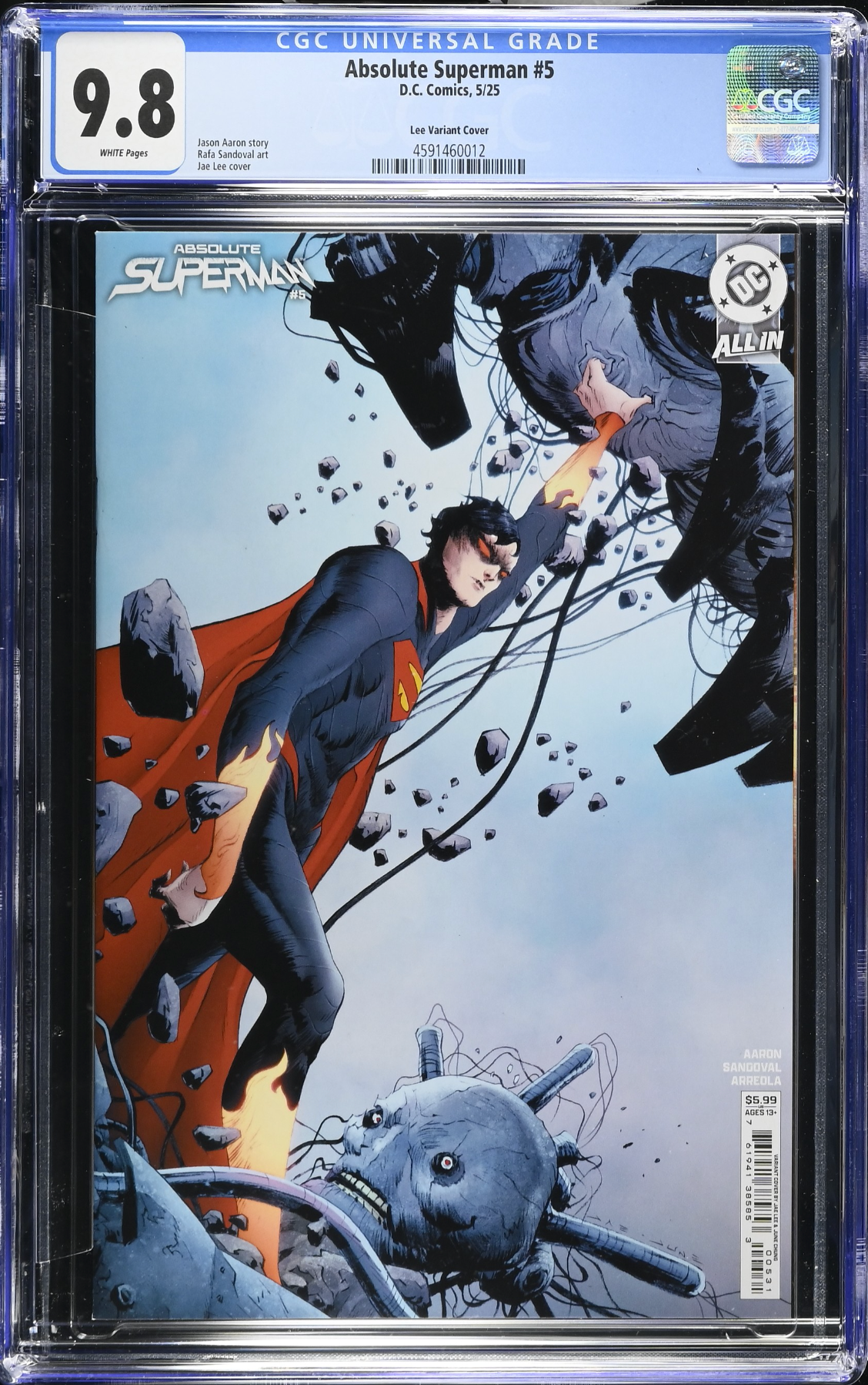 Absolute Superman #5 Lee Variant CGC 9.8
