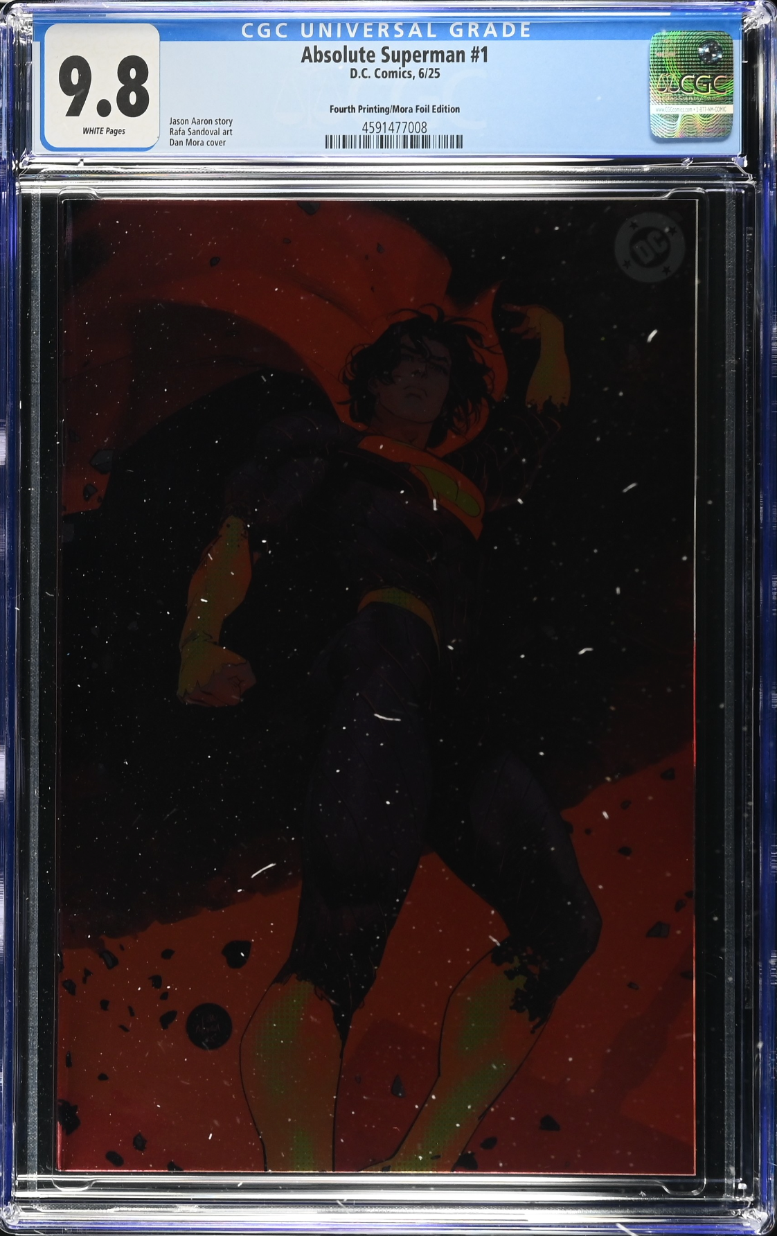 Absolute Superman #1 Fourth Printing Mora Foil Variant CGC 9.8