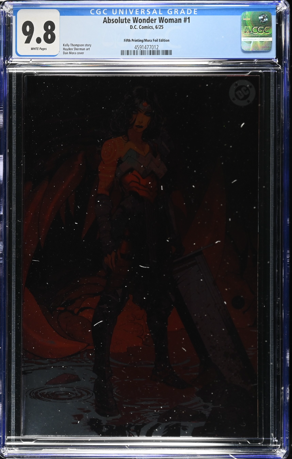 Absolute Wonder Woman #1 Fifth Printing Mora Foil Variant CGC 9.8