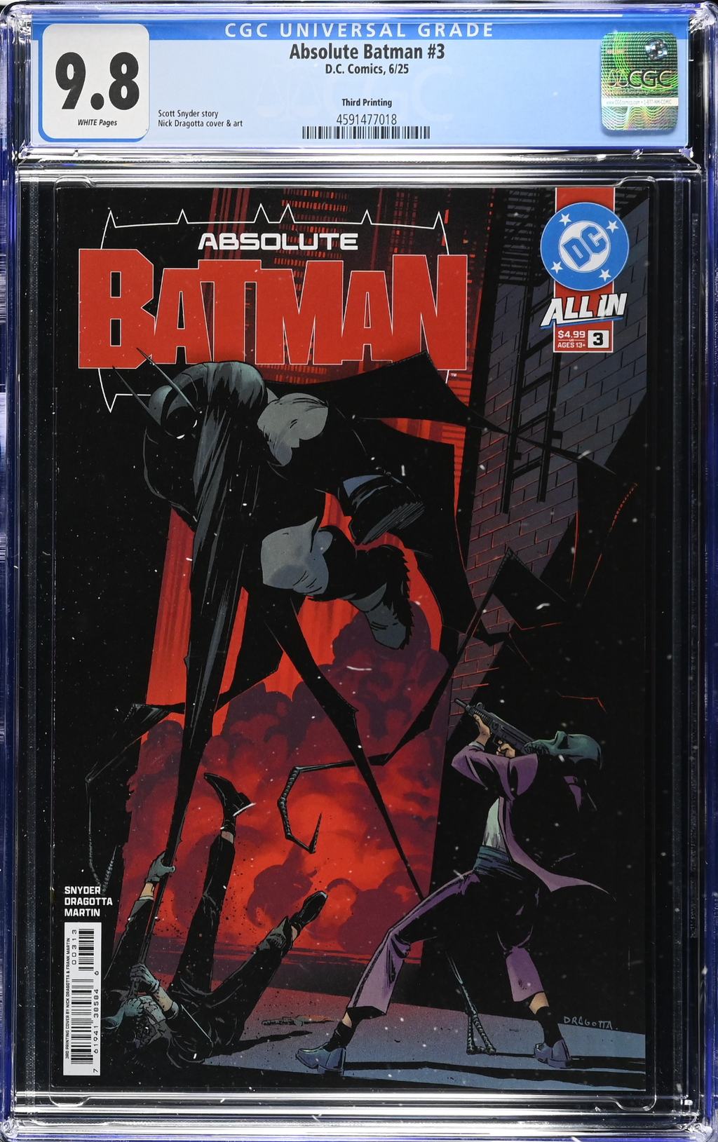 Absolute Batman #3 Third Printing CGC 9.8