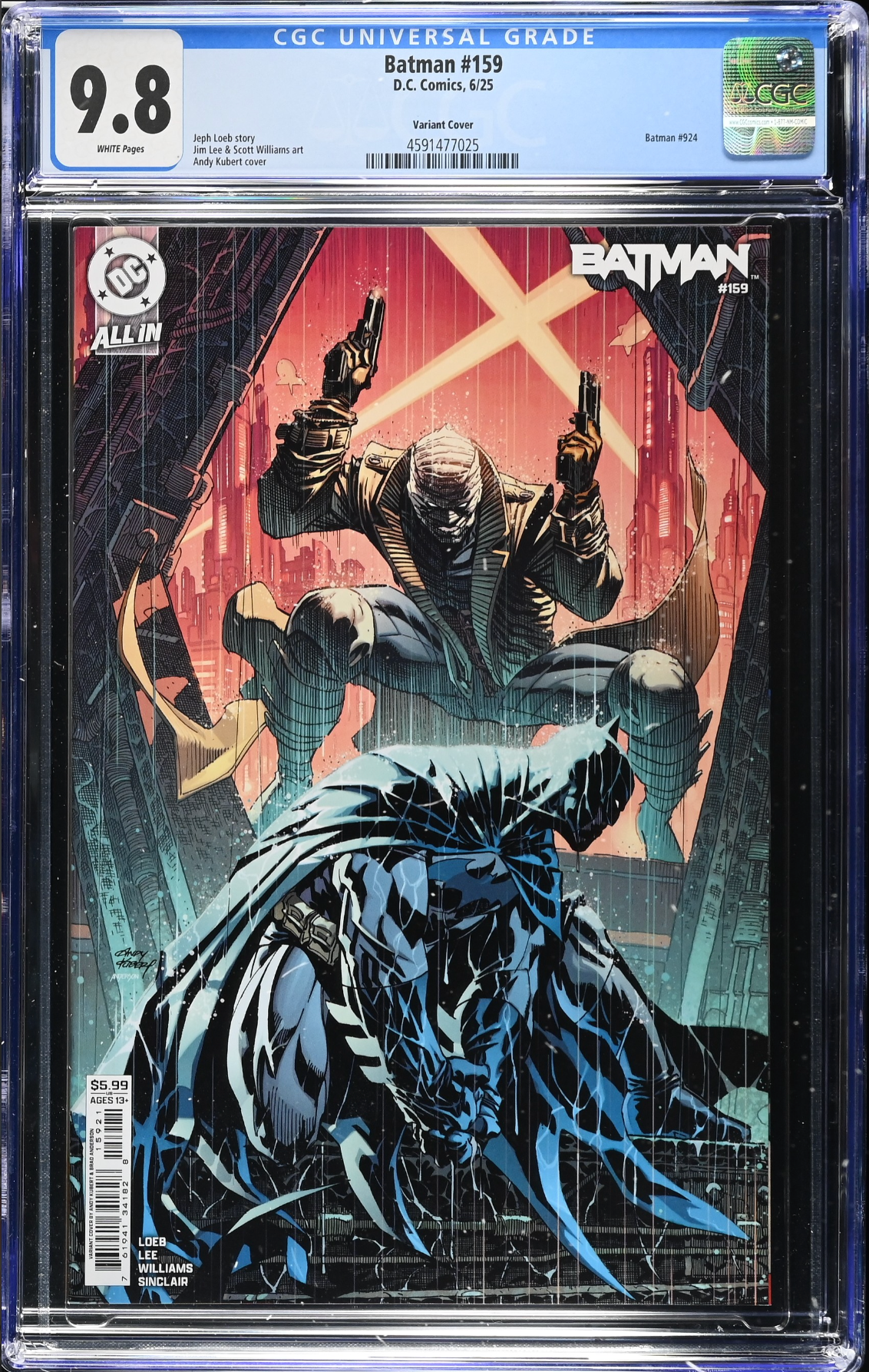 Batman #159 Kubert Variant CGC 9.8