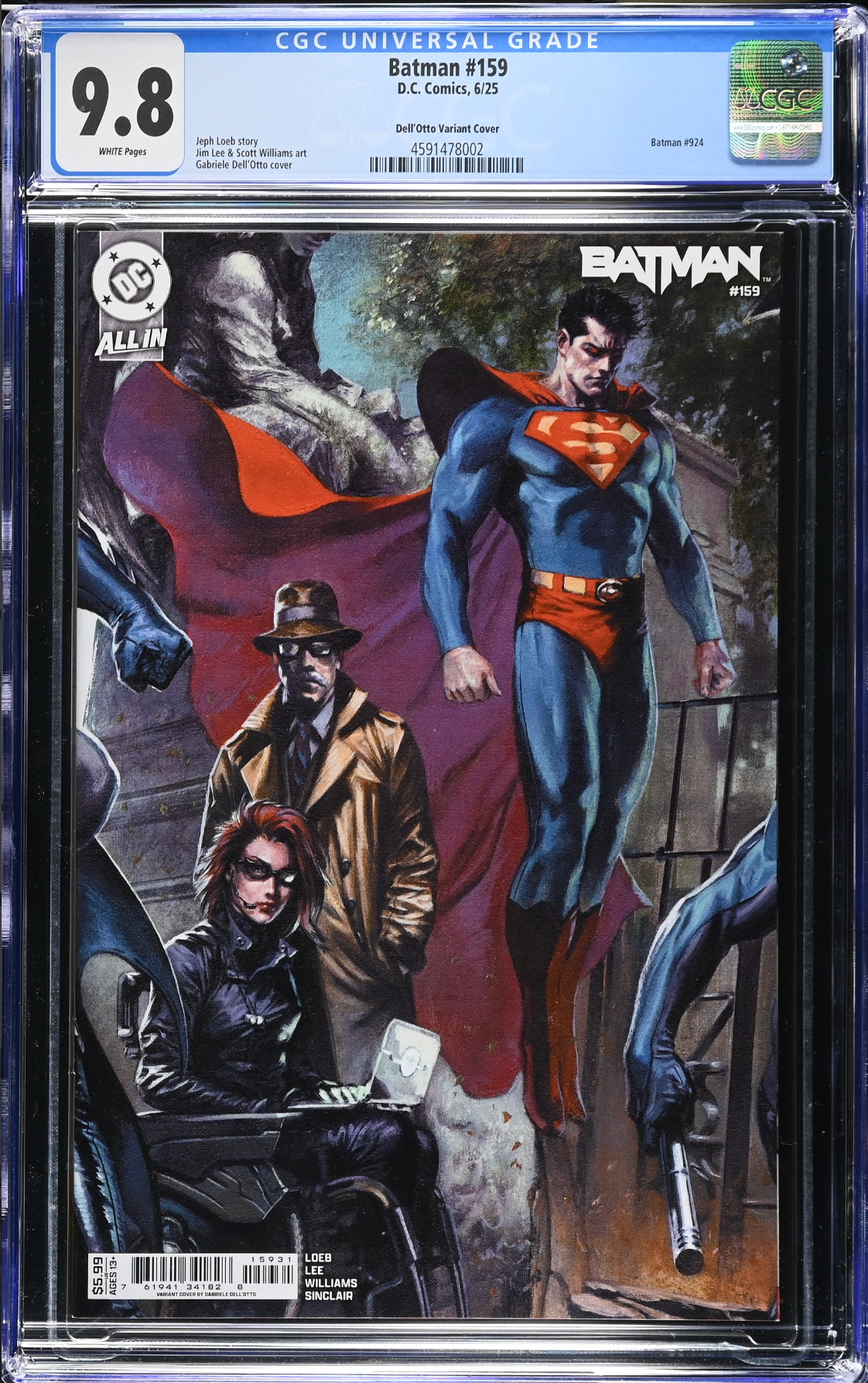 Batman #159 Dell'Otto Variant CGC 9.8