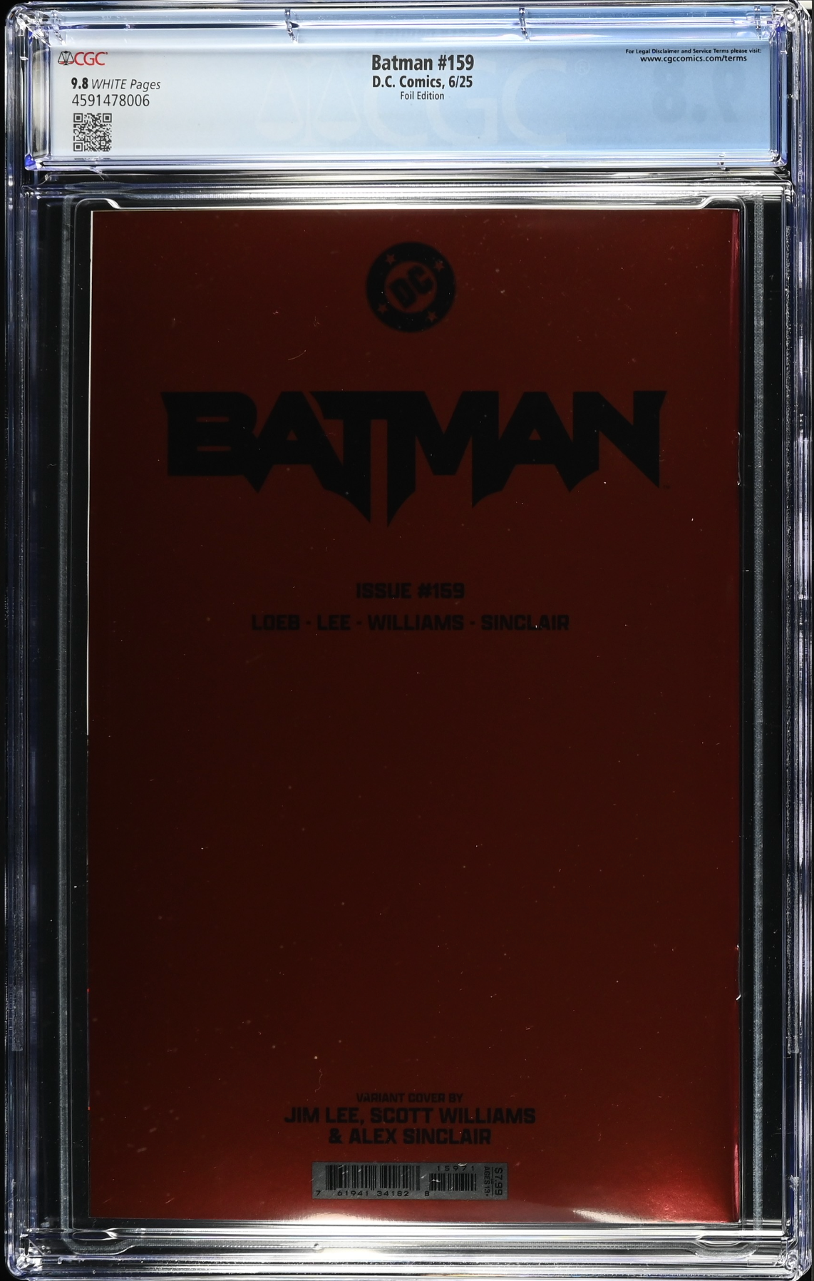 Batman #159 Lee Foil Variant CGC 9.8