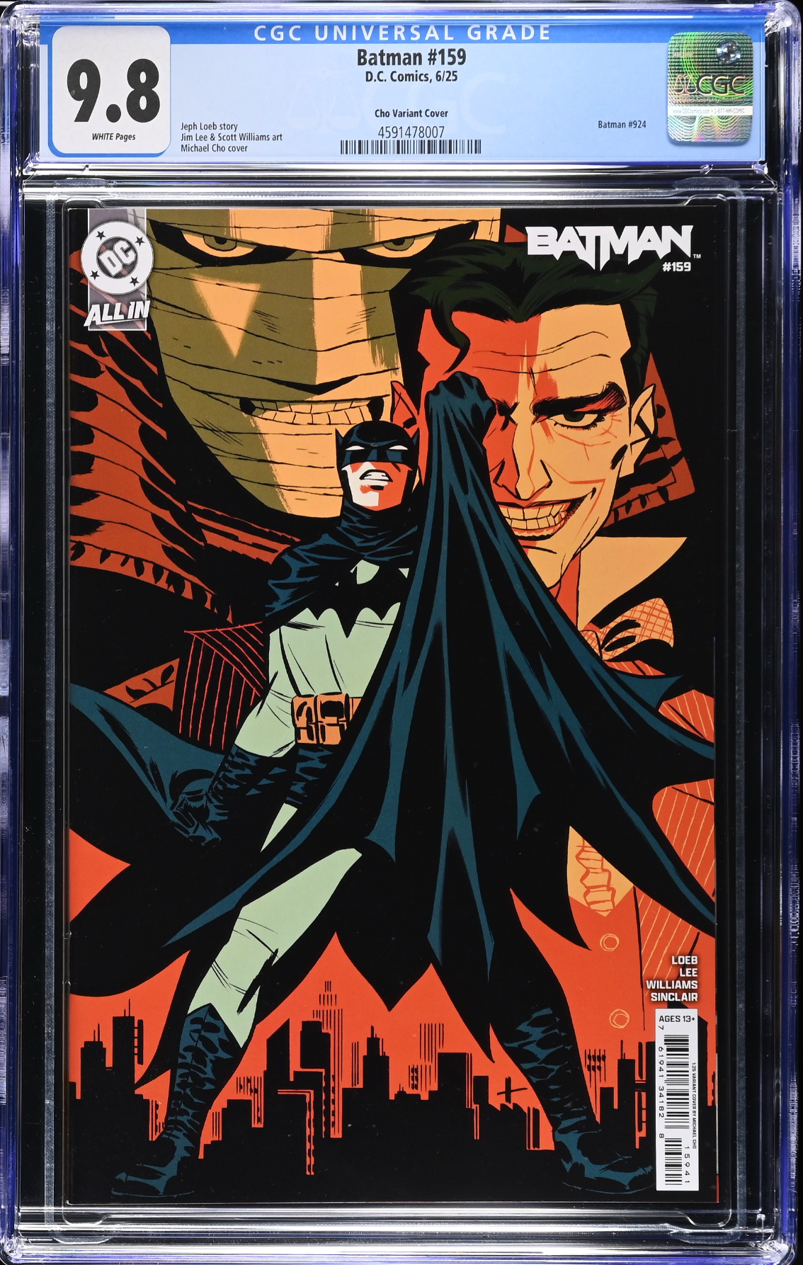 Batman #159 Cho 1:25 Retailer Incentive Variant CGC 9.8